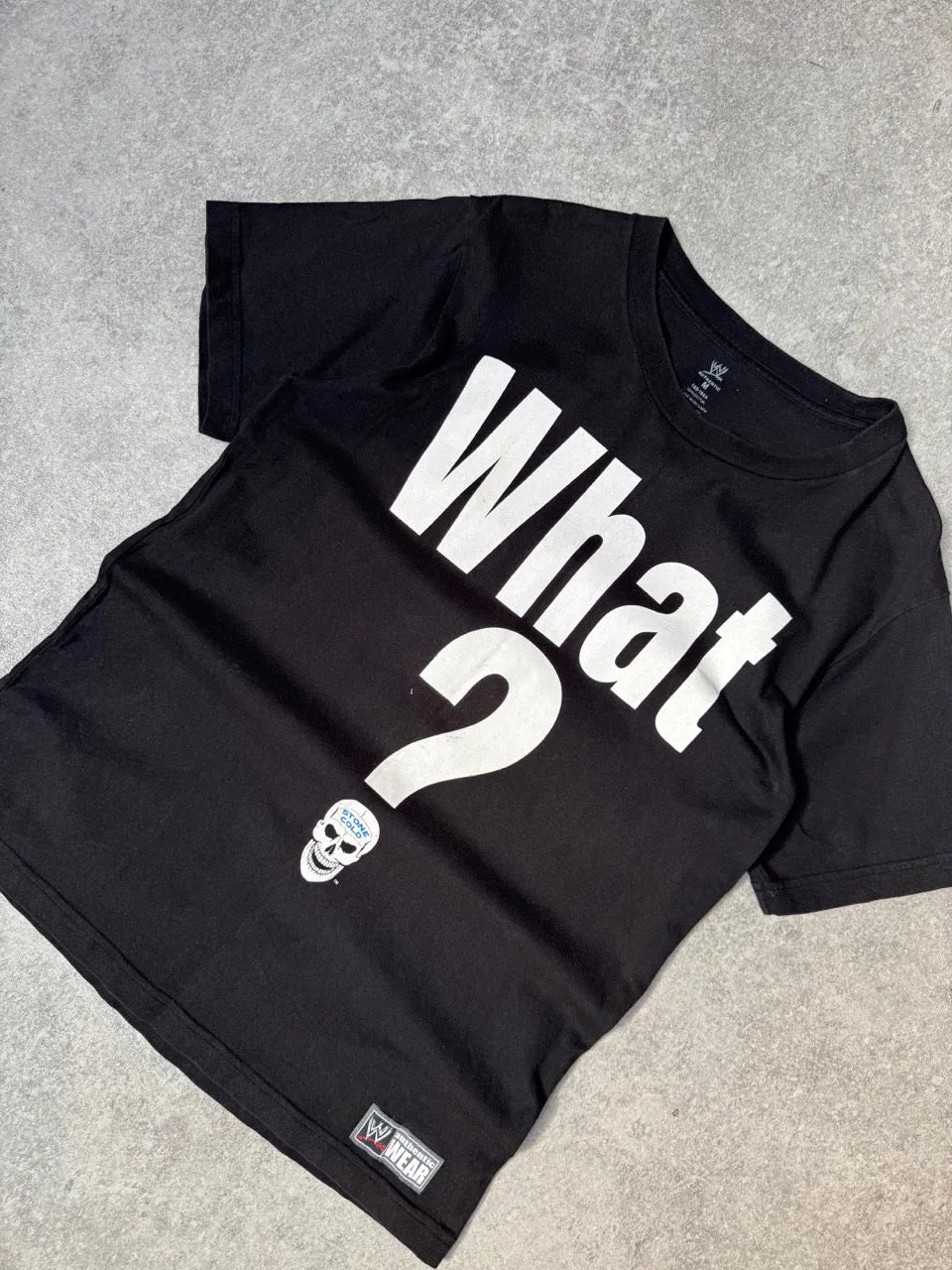 00s Stone Cold WWE Black Graphic Tee