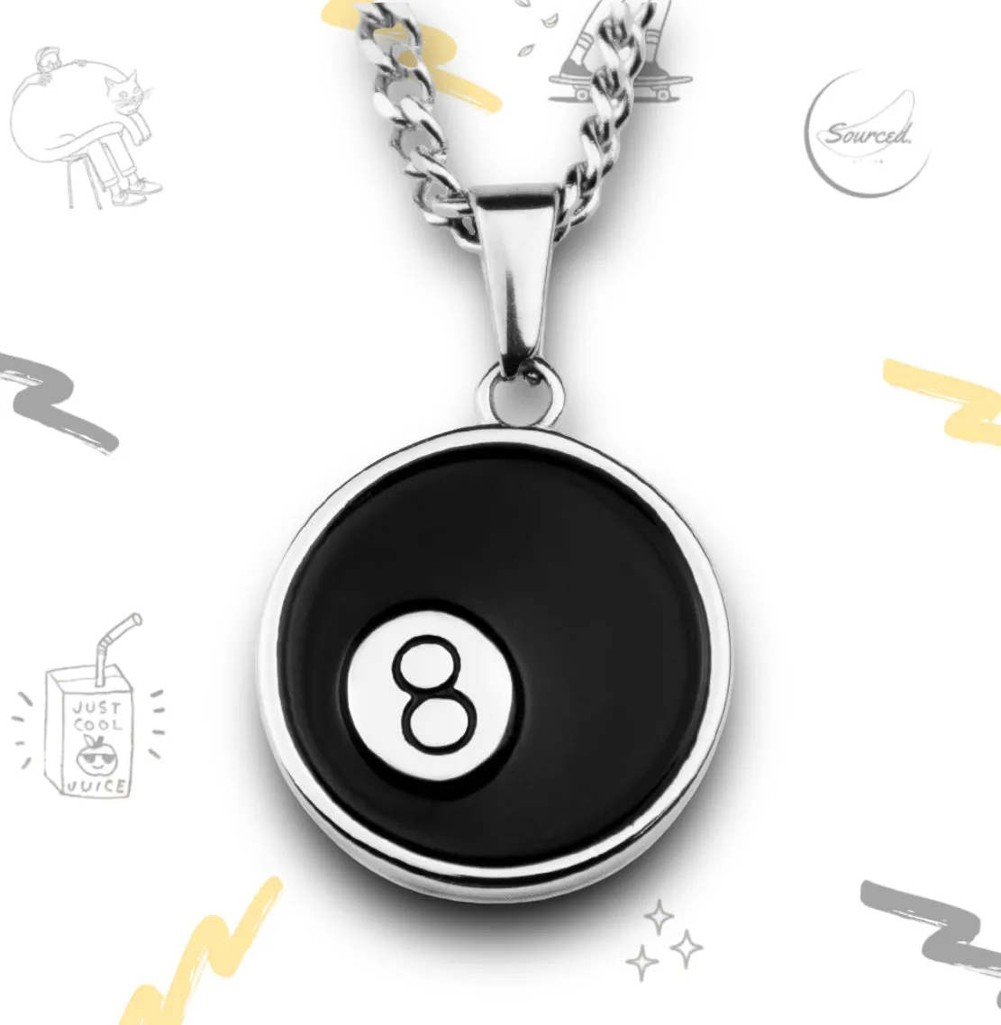8 Ball Jewellery Combo