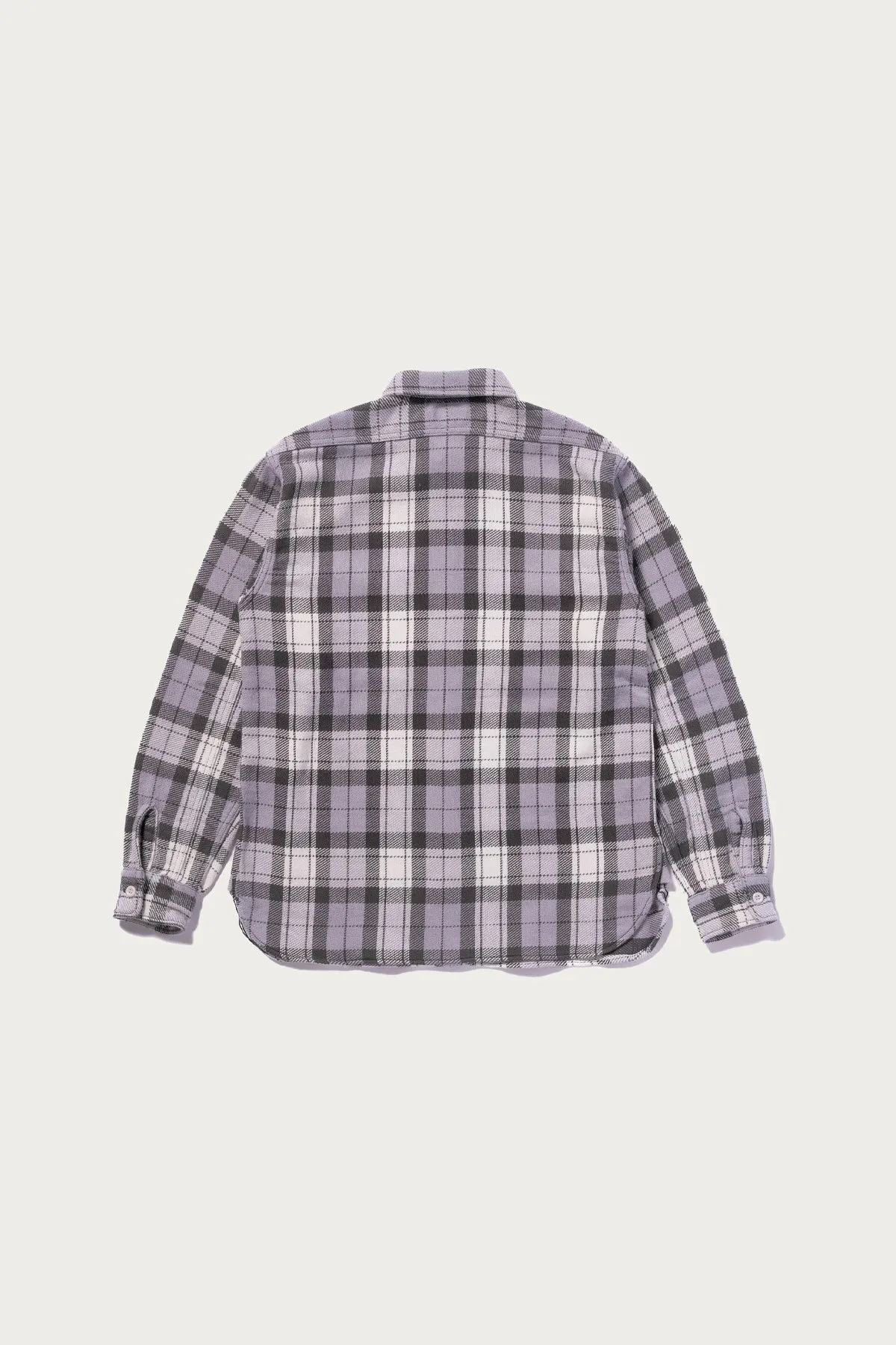 8HU Block Check Summer Flannel Shirt - Black/Grey