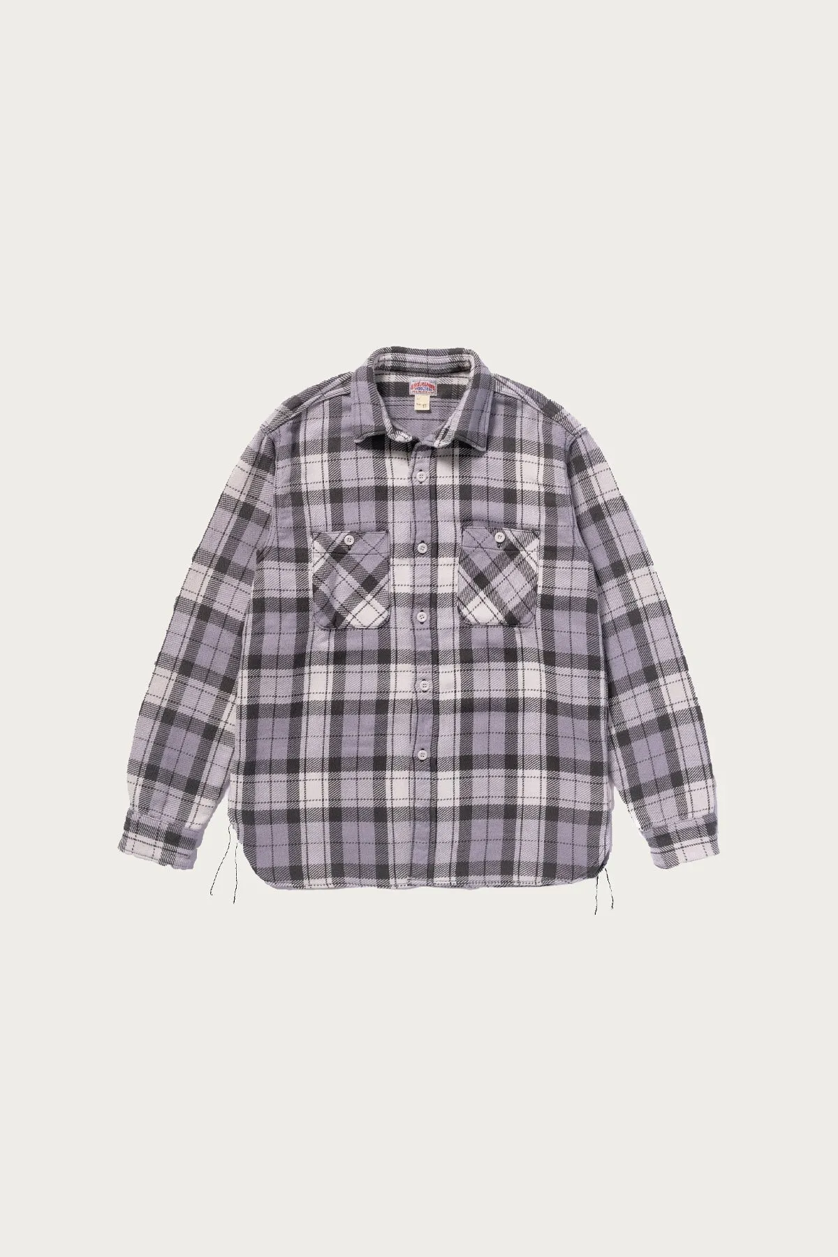 8HU Block Check Summer Flannel Shirt - Black/Grey