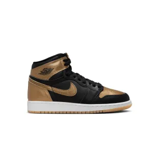 AIR JORDAN 1 HIGH OG (GS) BLACK AND GOLD
