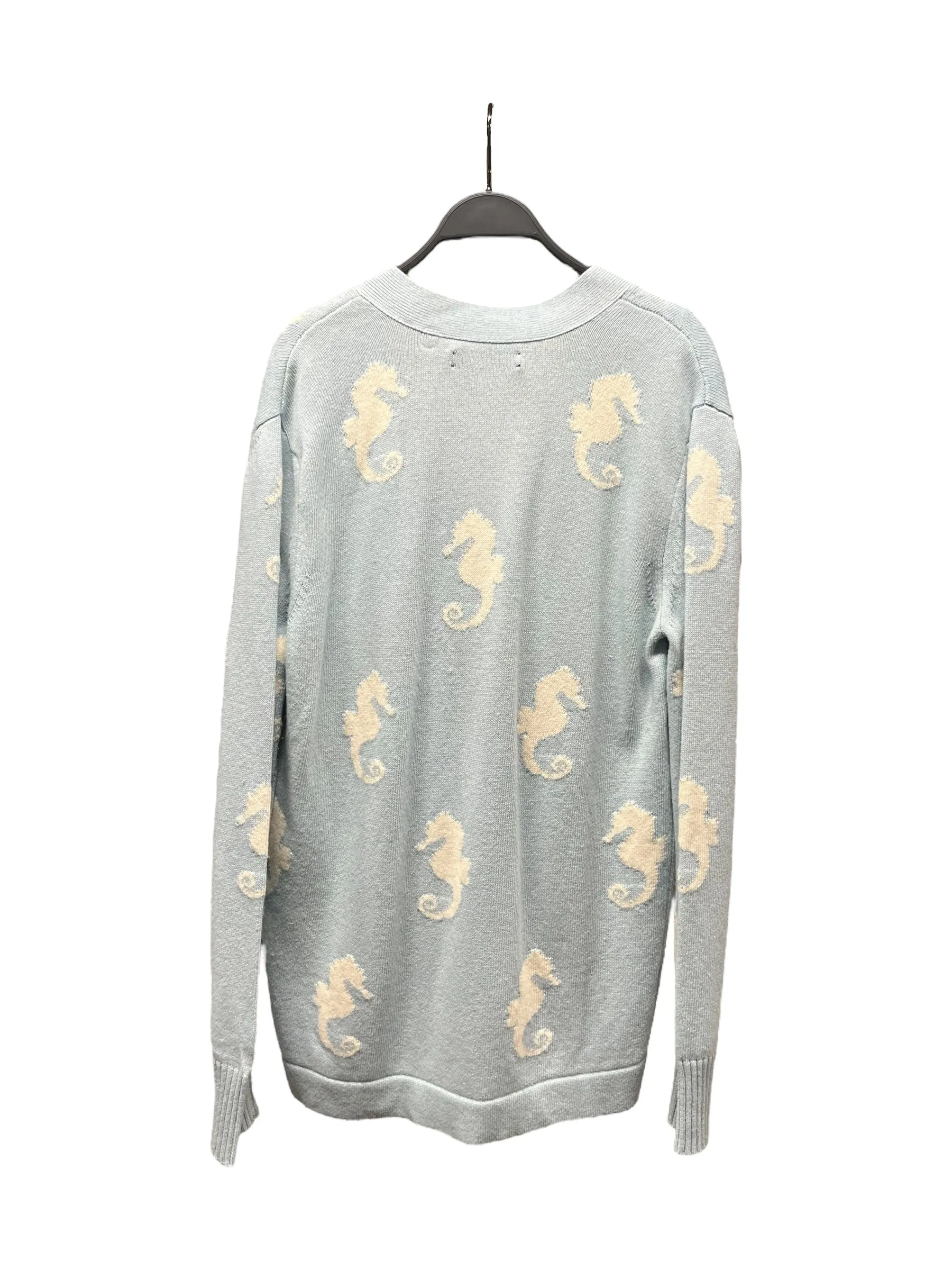 AMIRI/Cardigan/XS/Graphic/Wool/BLU/SEAHORSE GRAPHIC