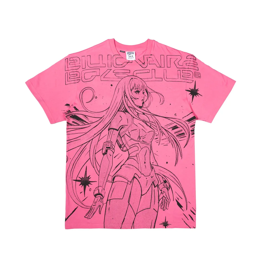 ANIME TEE OVERSIZED CARMINE ROSE