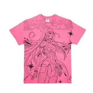 ANIME TEE OVERSIZED CARMINE ROSE