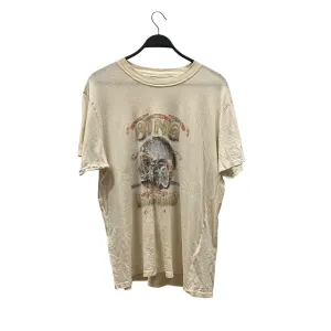 ANINE BING/T-Shirt/M/Graphic/Cotton/WHT/Motorcycle Graphic
