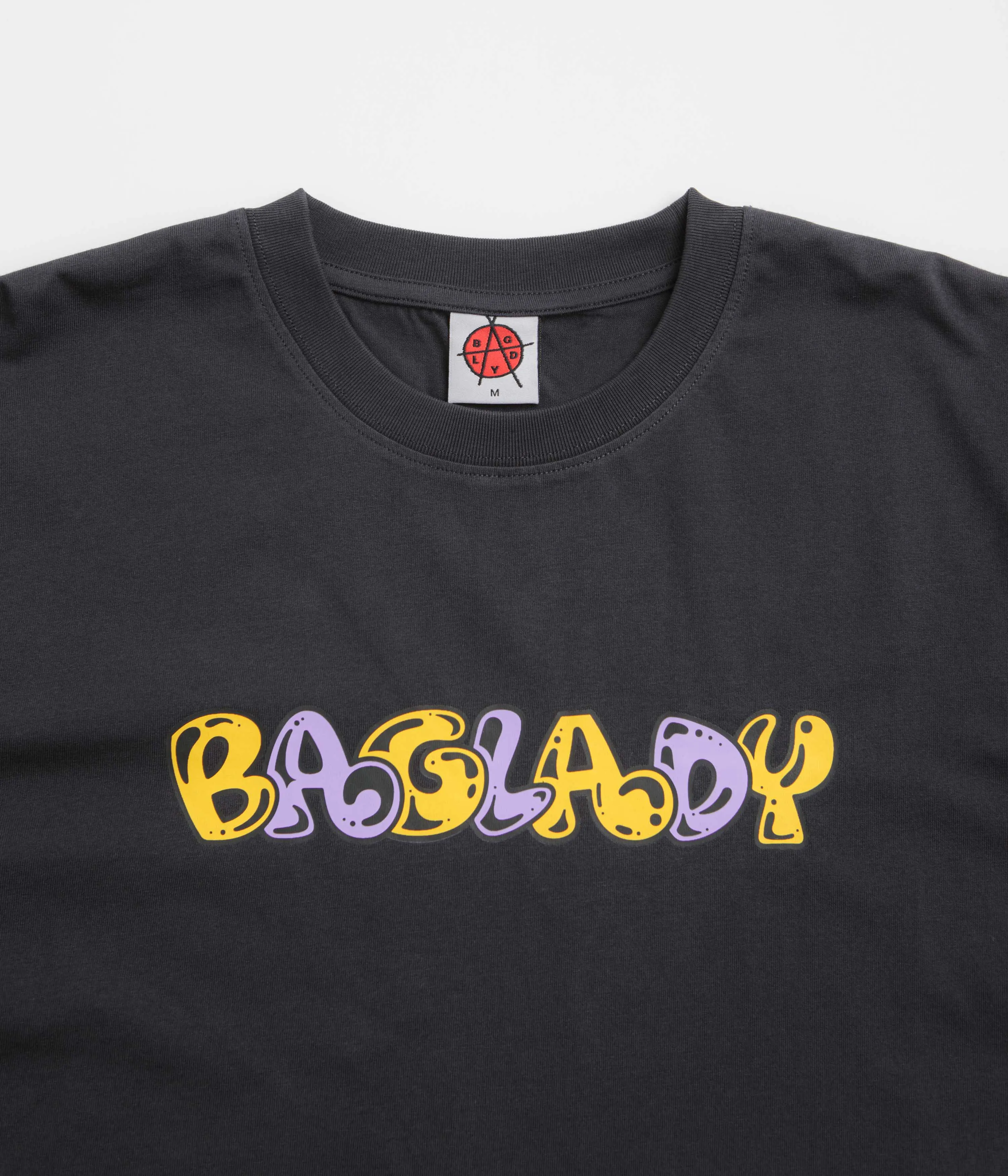 Baglady Overthrow T-Shirt - Off Black