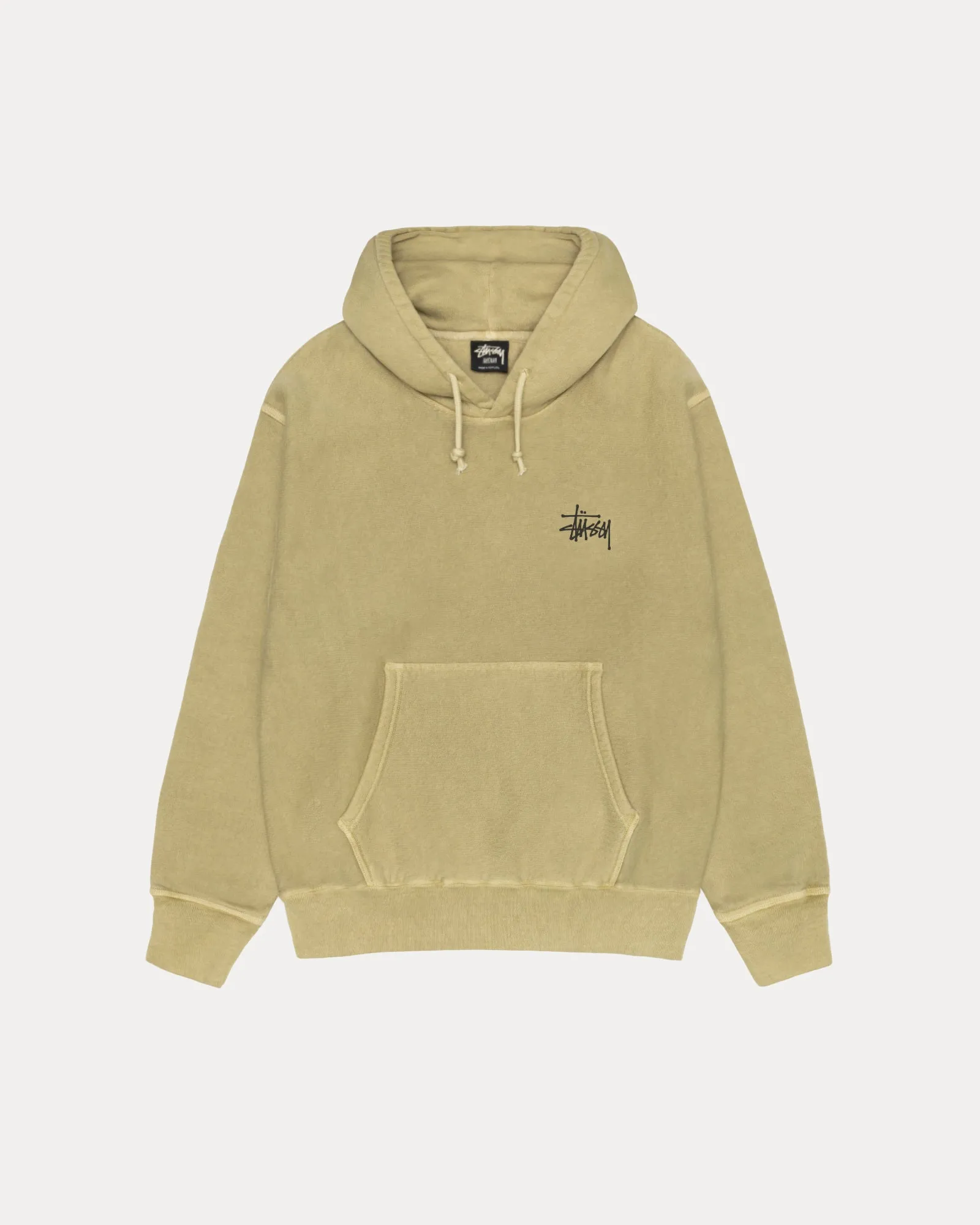 BASIC STSSY HOODIE PIGMENT DYED