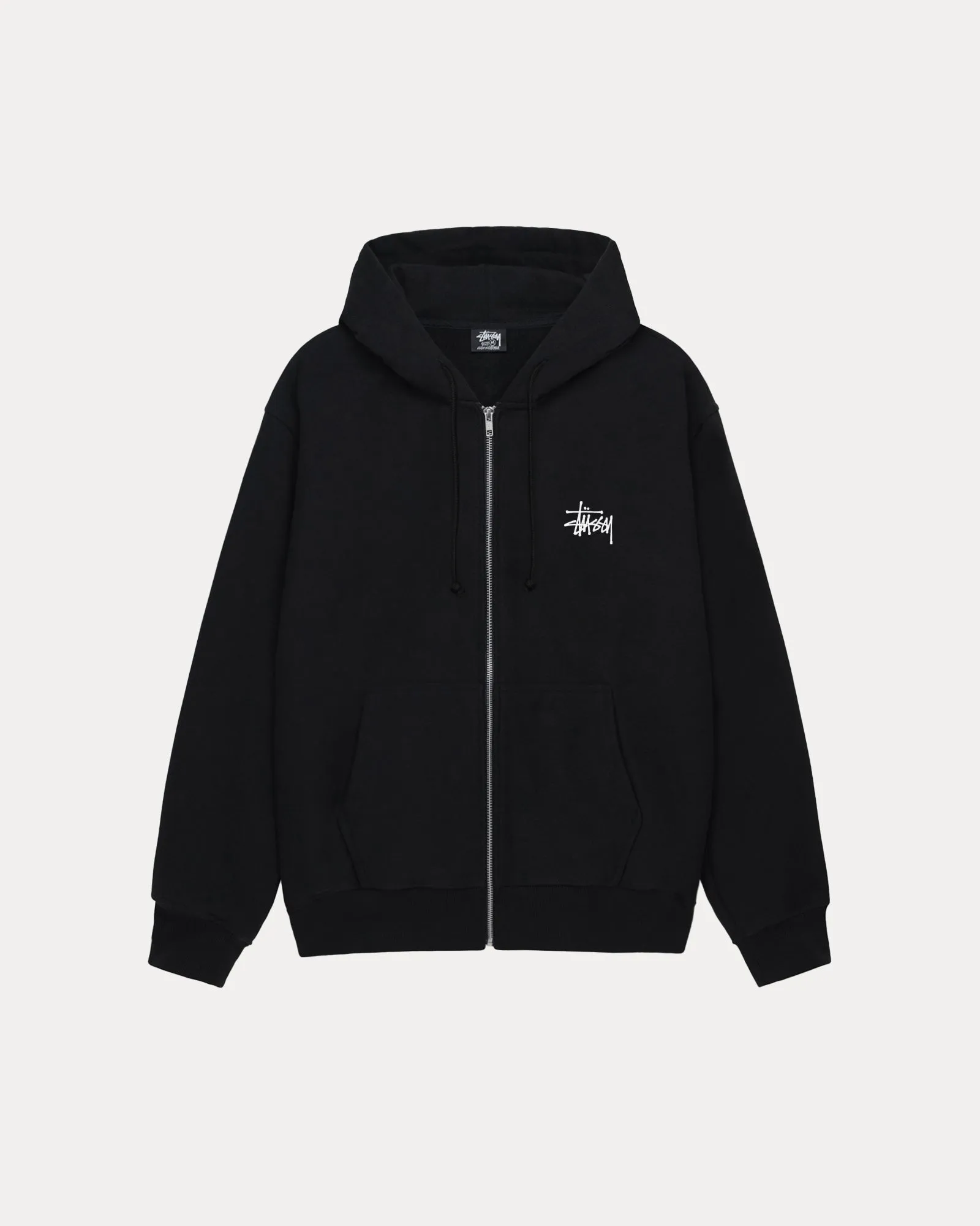 BASIC STSSY ZIP HOODIE