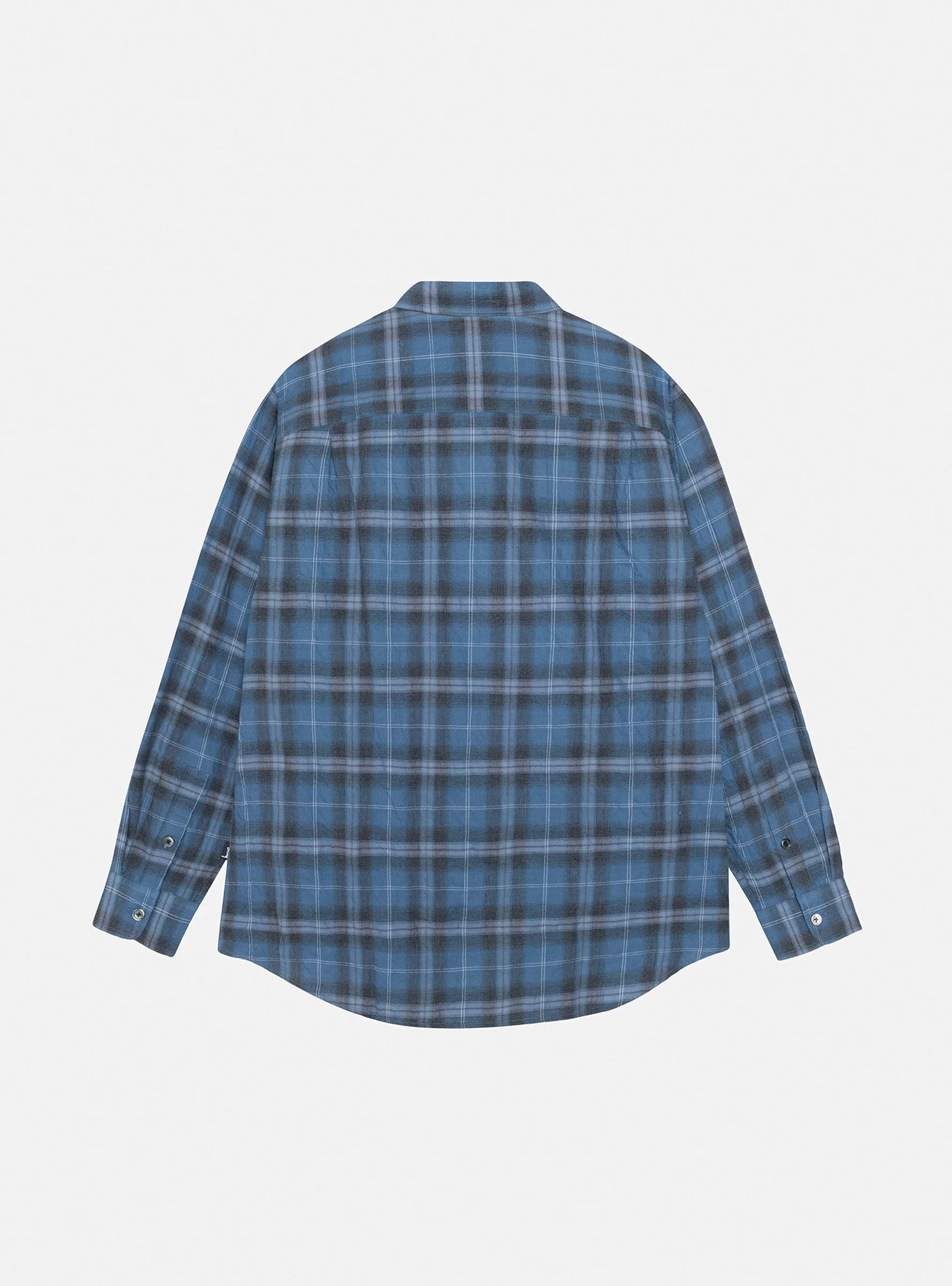 Beach Plaid Shirt Blue