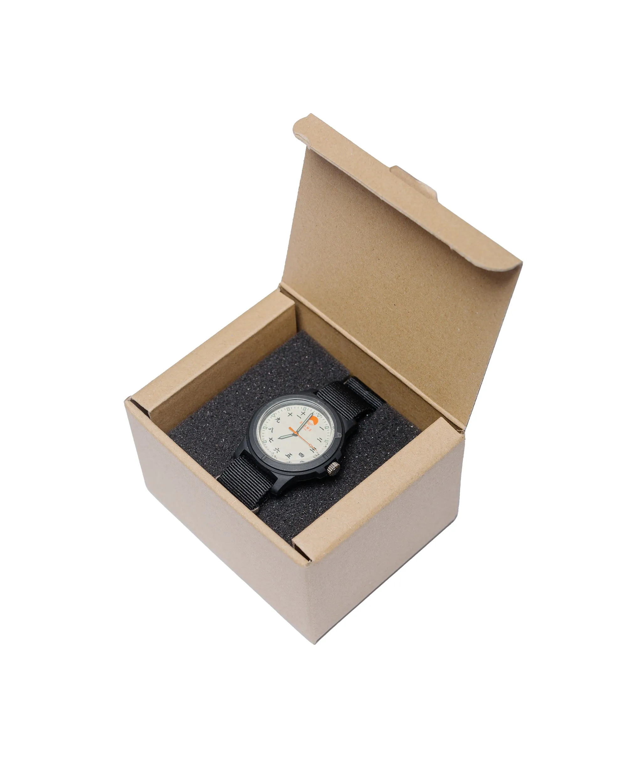 Beams Japan Kanji Number Wrist Watch Black