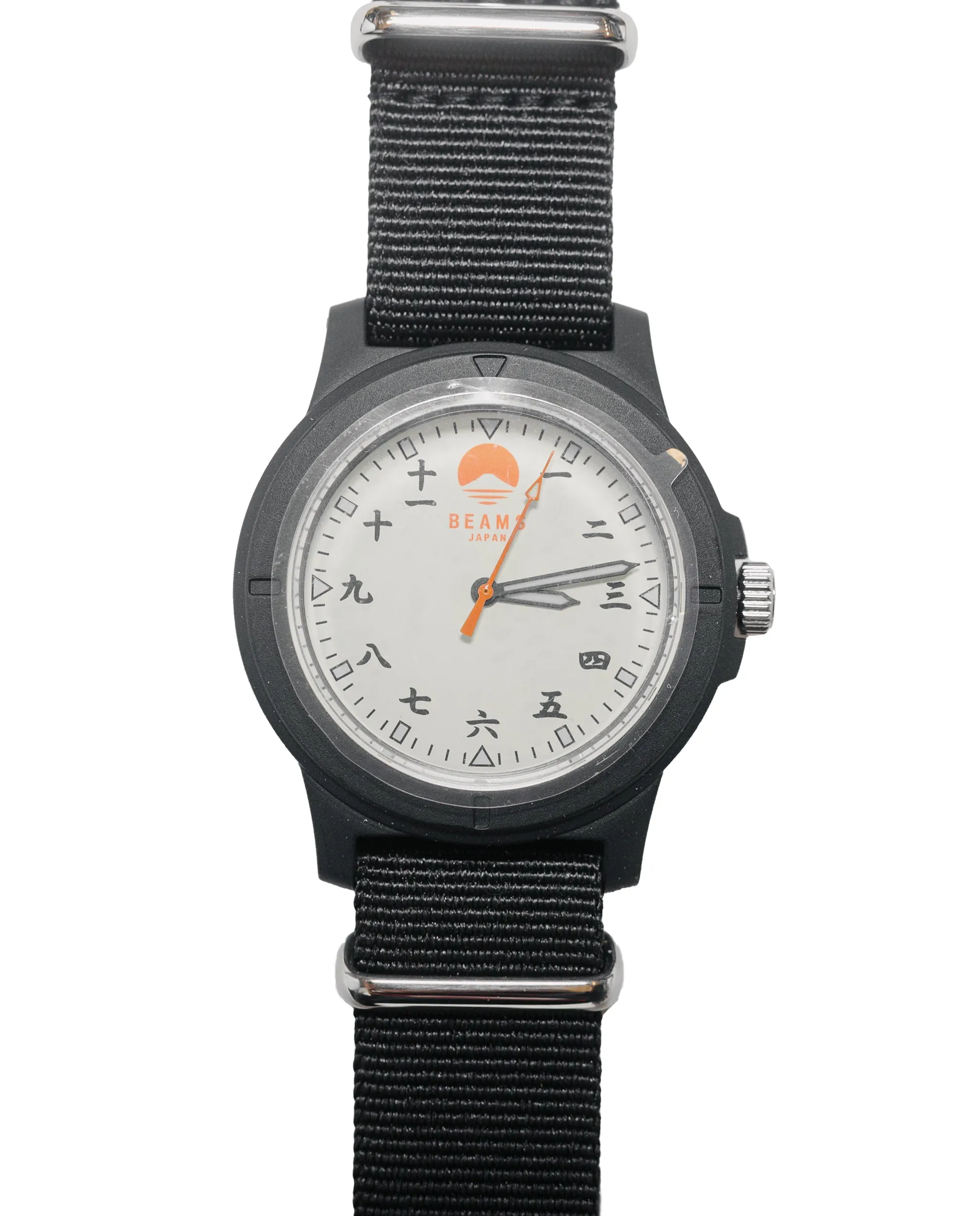 Beams Japan Kanji Number Wrist Watch Black