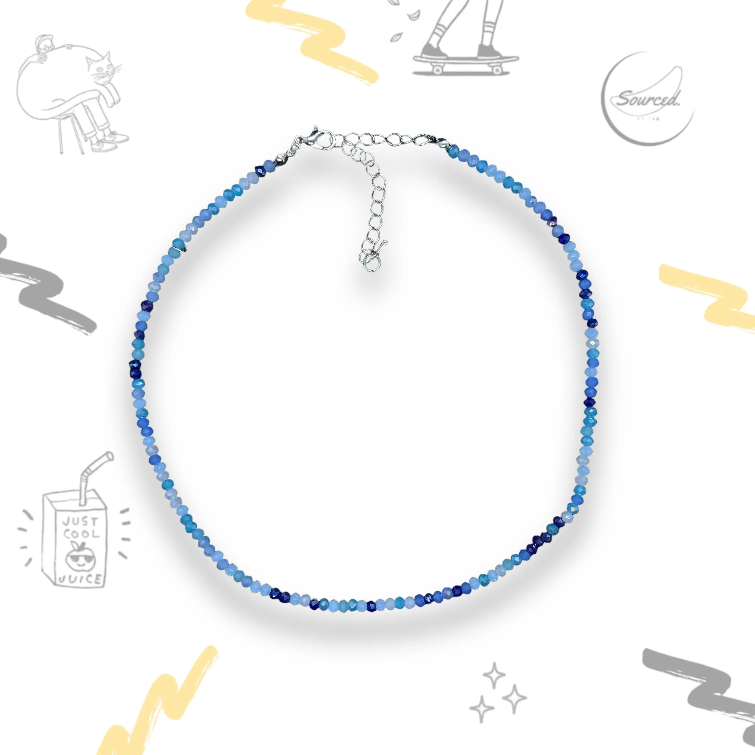 Blue Beaded Necklace