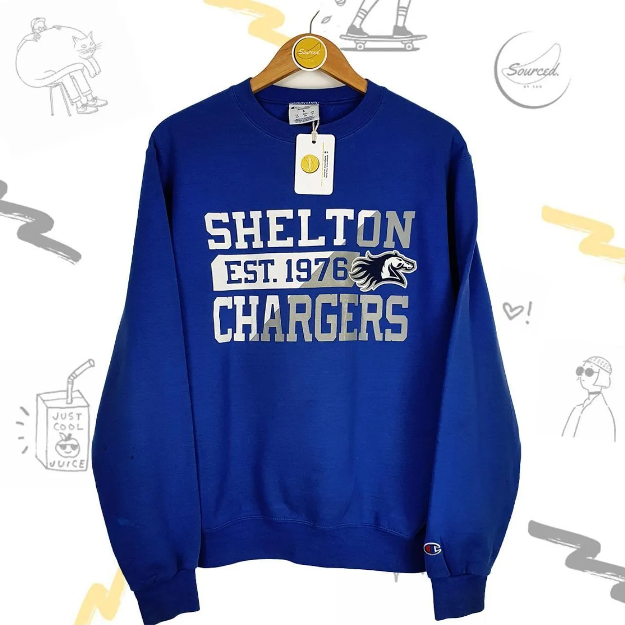 Champion Shelton Chargers Graphic Sweatshirt ( S)