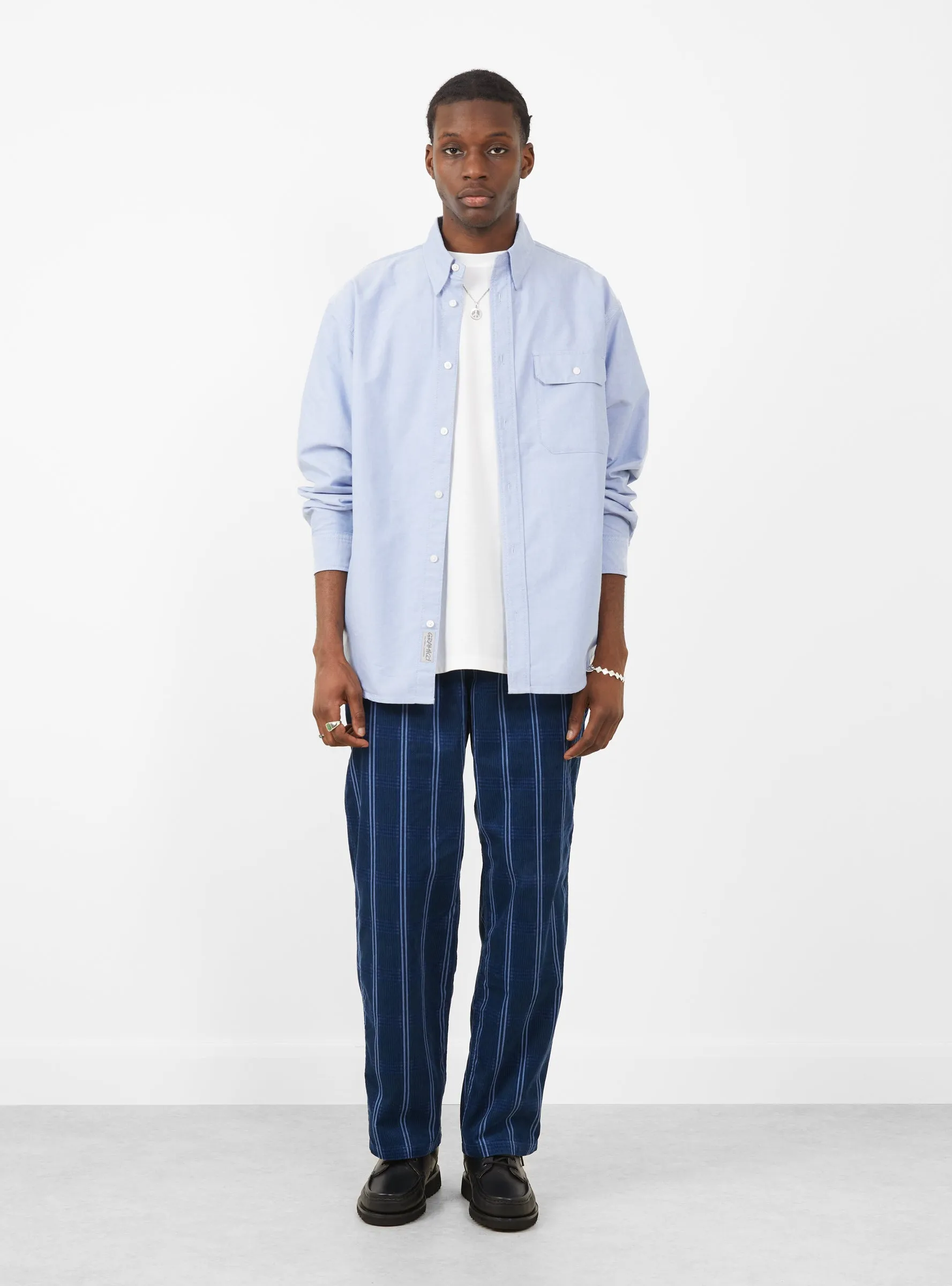 Corduroy Swell Pant Navy Check