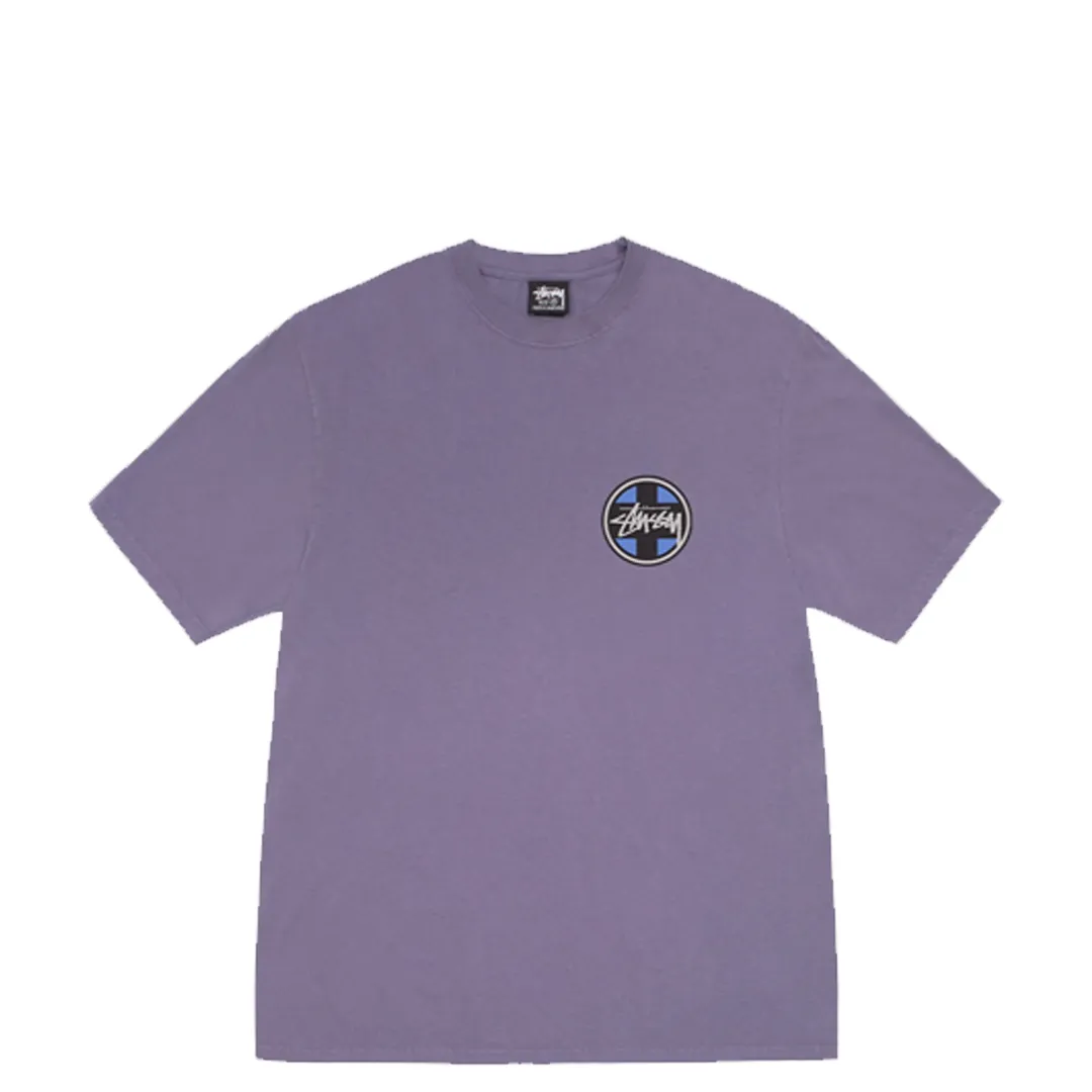 CROSS DOT TEE PIGMENT DYED GRAPE
