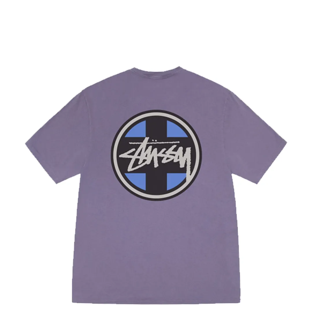 CROSS DOT TEE PIGMENT DYED GRAPE