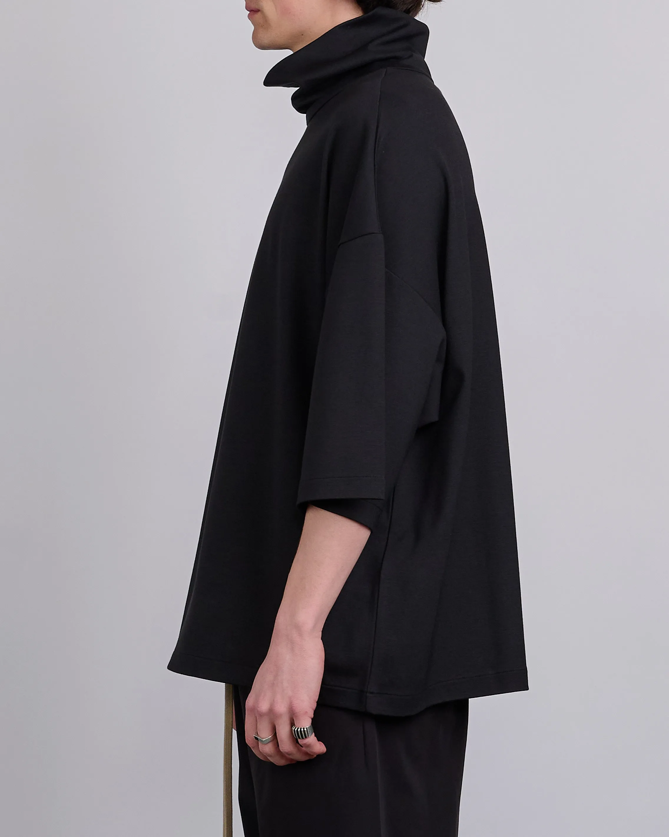 Fear of God High Neck Short Sleeve T-Shirt Black