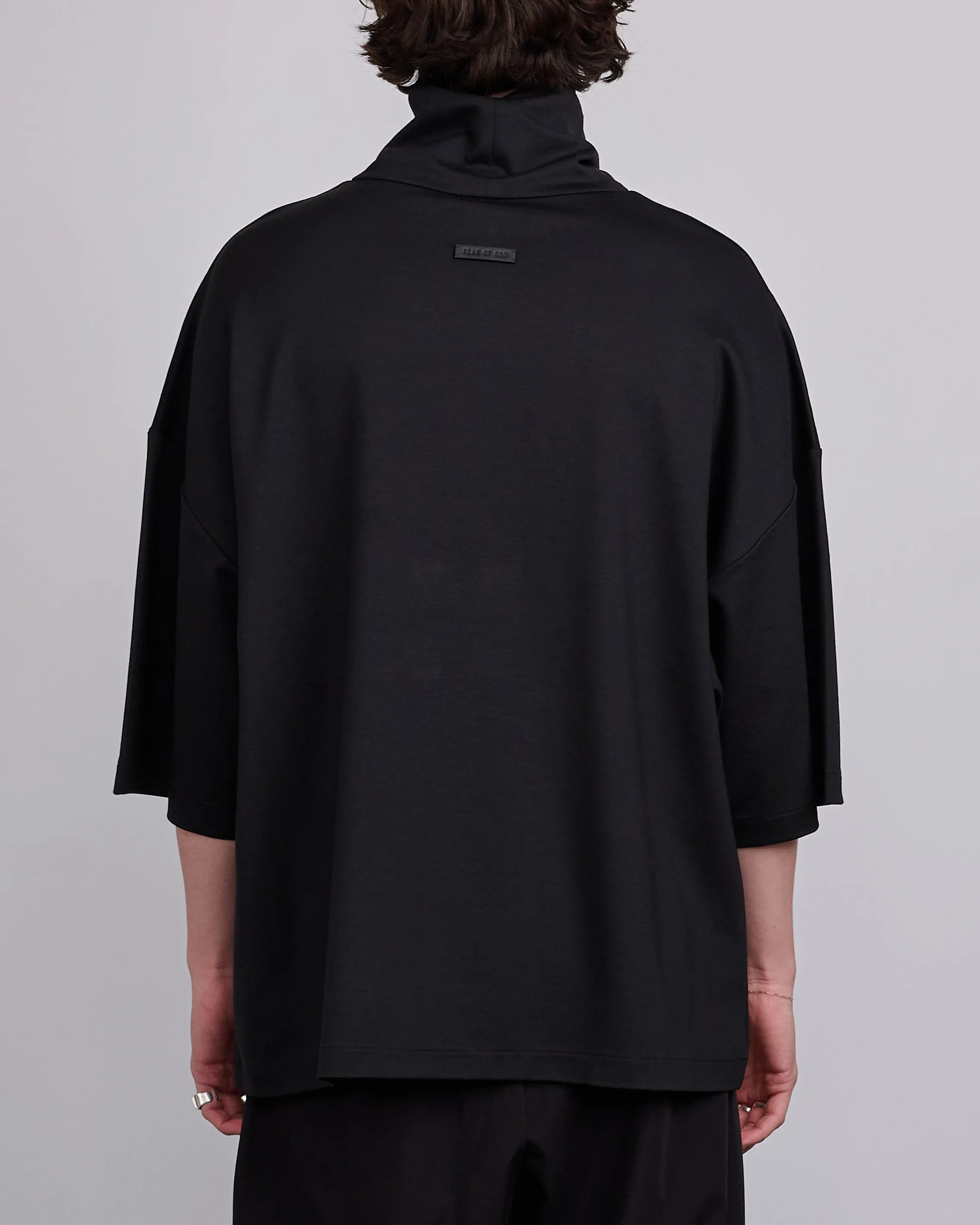Fear of God High Neck Short Sleeve T-Shirt Black