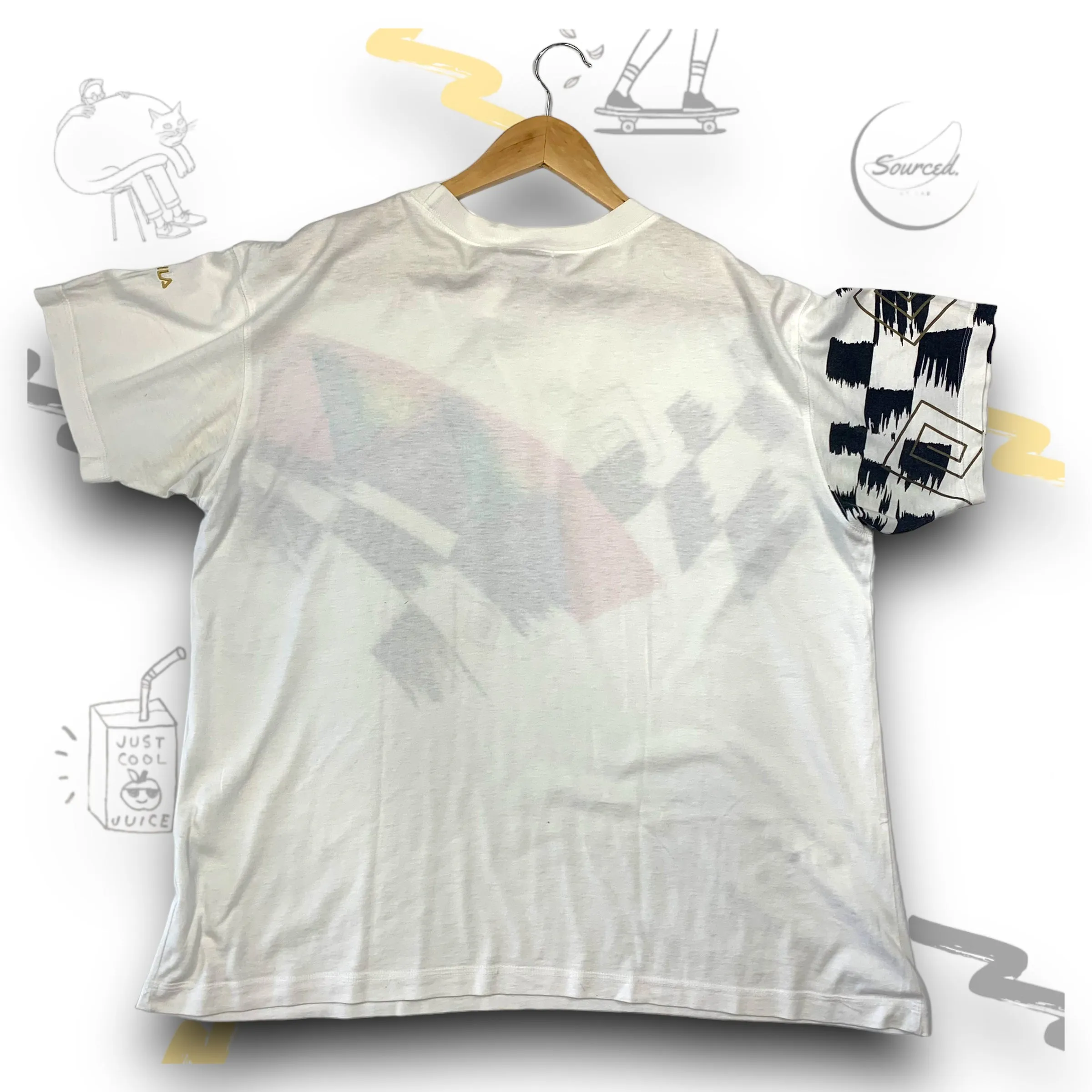 Fila White Graphic T-shirt ( M)