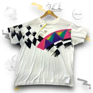 Fila White Graphic T-shirt ( M)