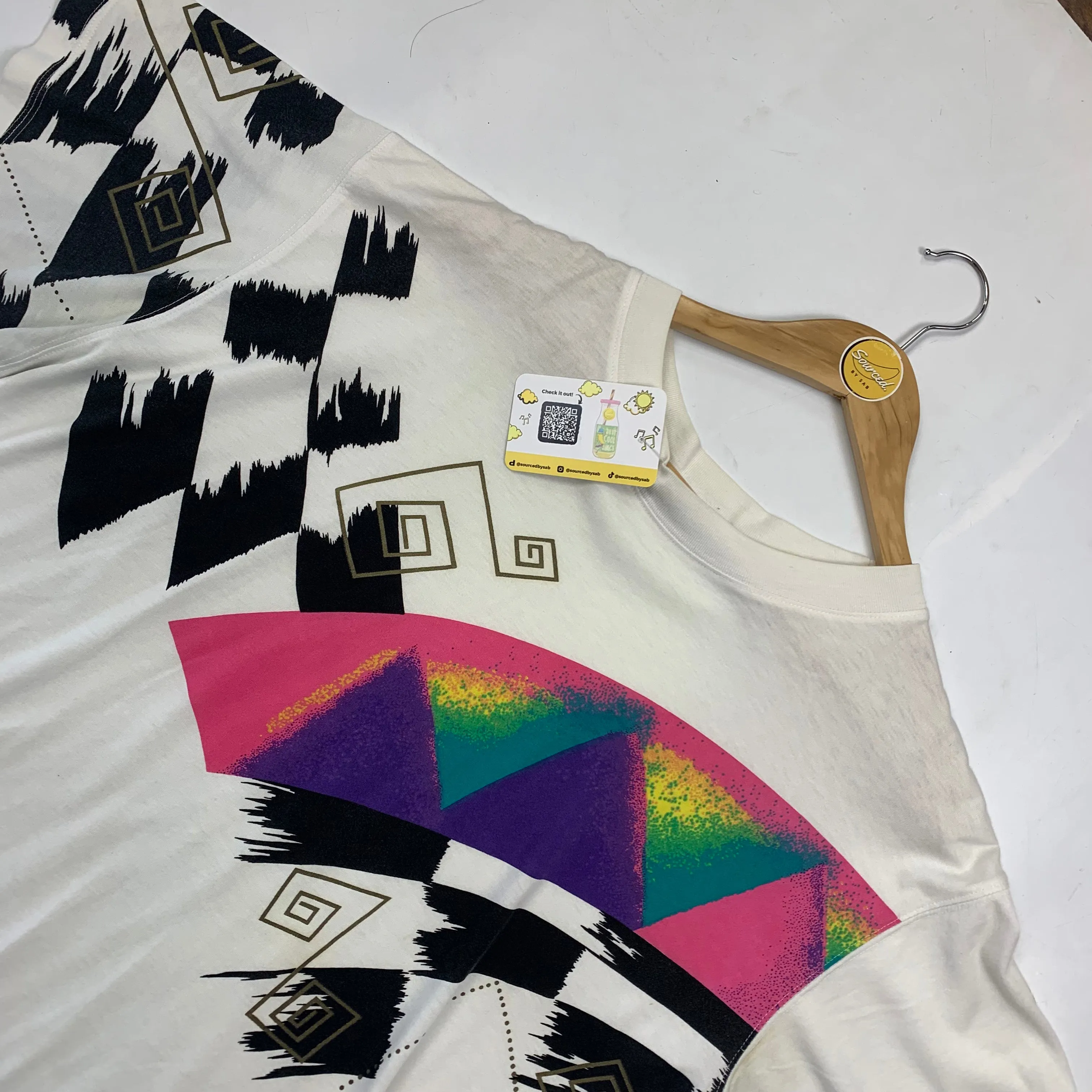 Fila White Graphic T-shirt ( M)