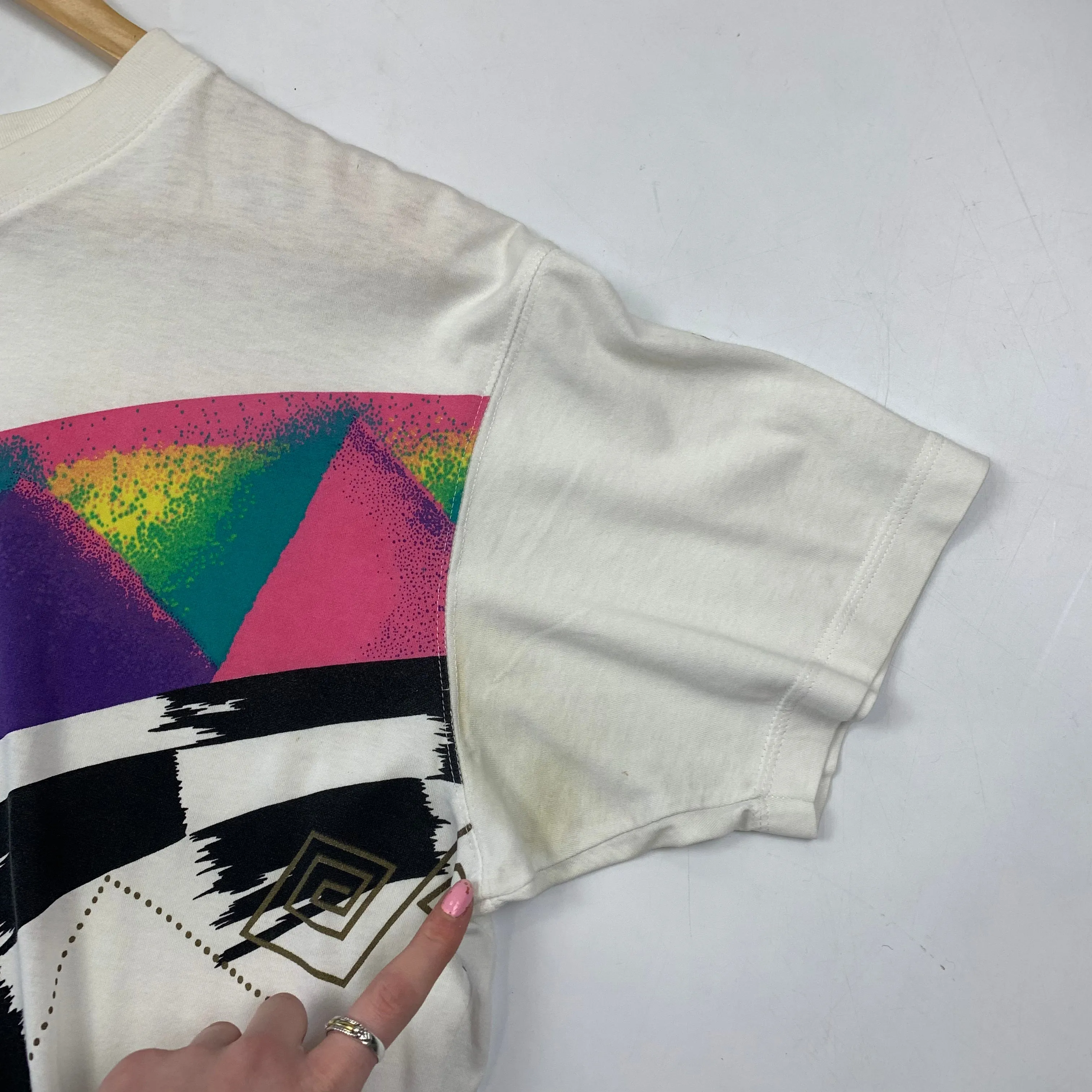 Fila White Graphic T-shirt ( M)