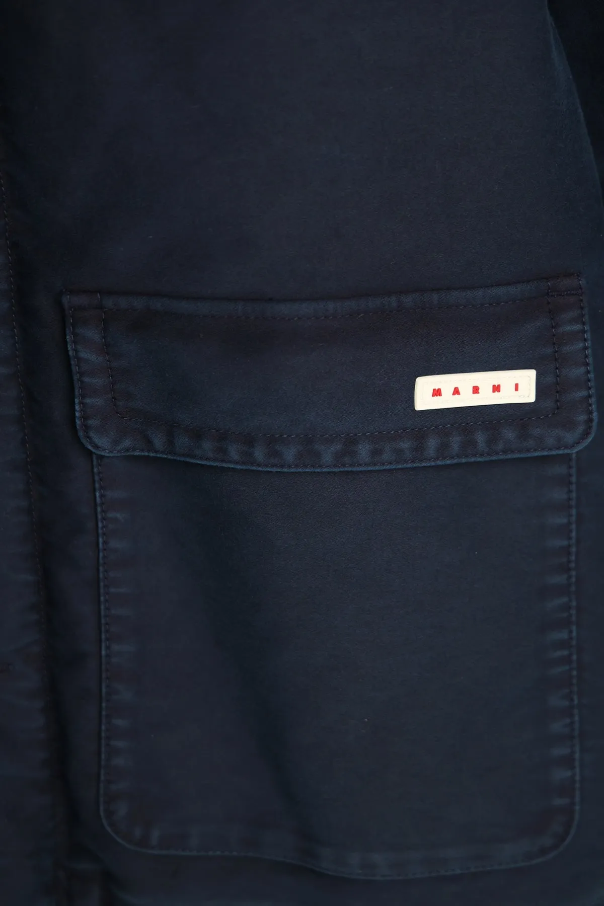 Garment Dyed Moleskin Work Jacket - Light Navy