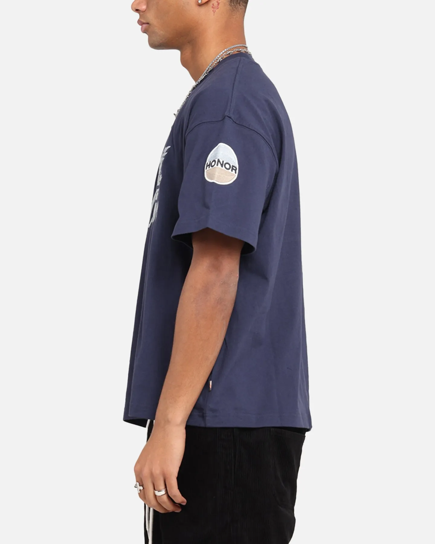 Honor The Gift Auto Club Boxy T-Shirt Navy
