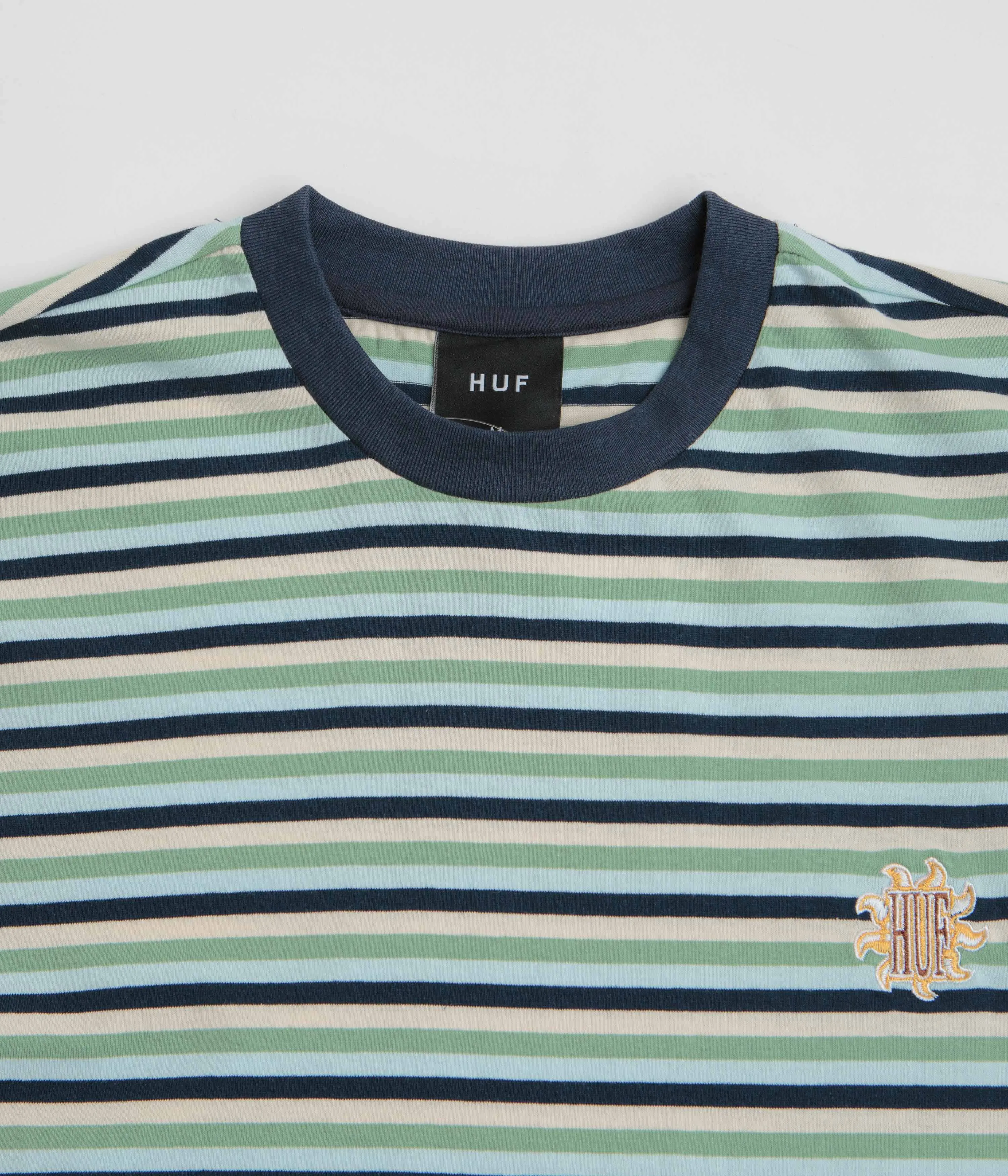 HUF Apollo Striped T-Shirt - Blue