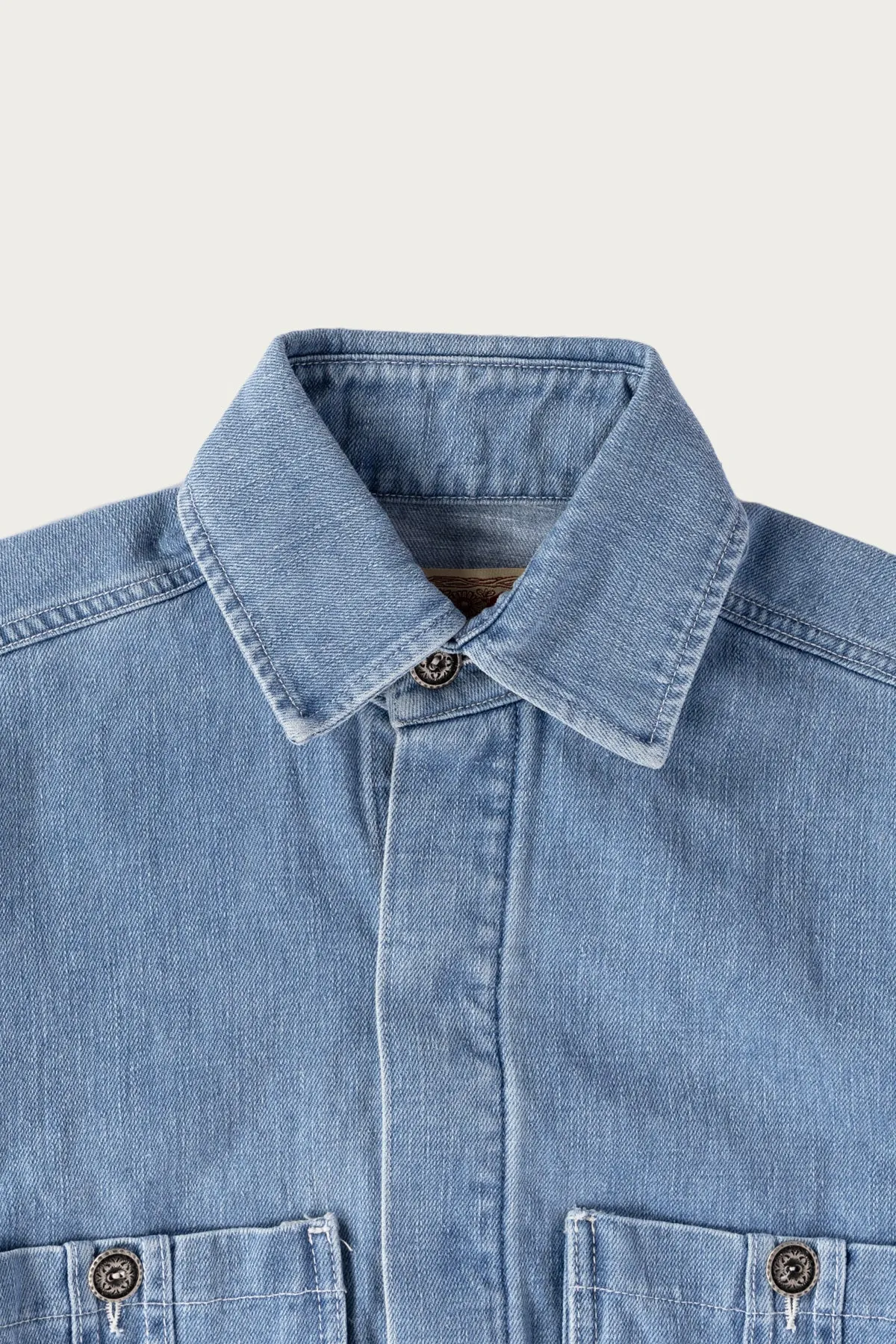 Into The Mystic Hemp Denim Overshirt - Light Wash