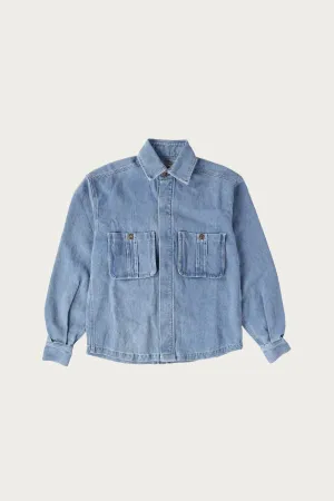 Into The Mystic Hemp Denim Overshirt - Light Wash