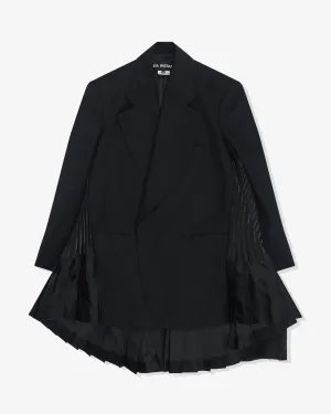 Junya Watanabe - Women's Pleated Panelled Blazer Cape - (Black)