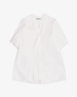 Junya Watanabe - Women's V-Neck Shirt Dress - (White)