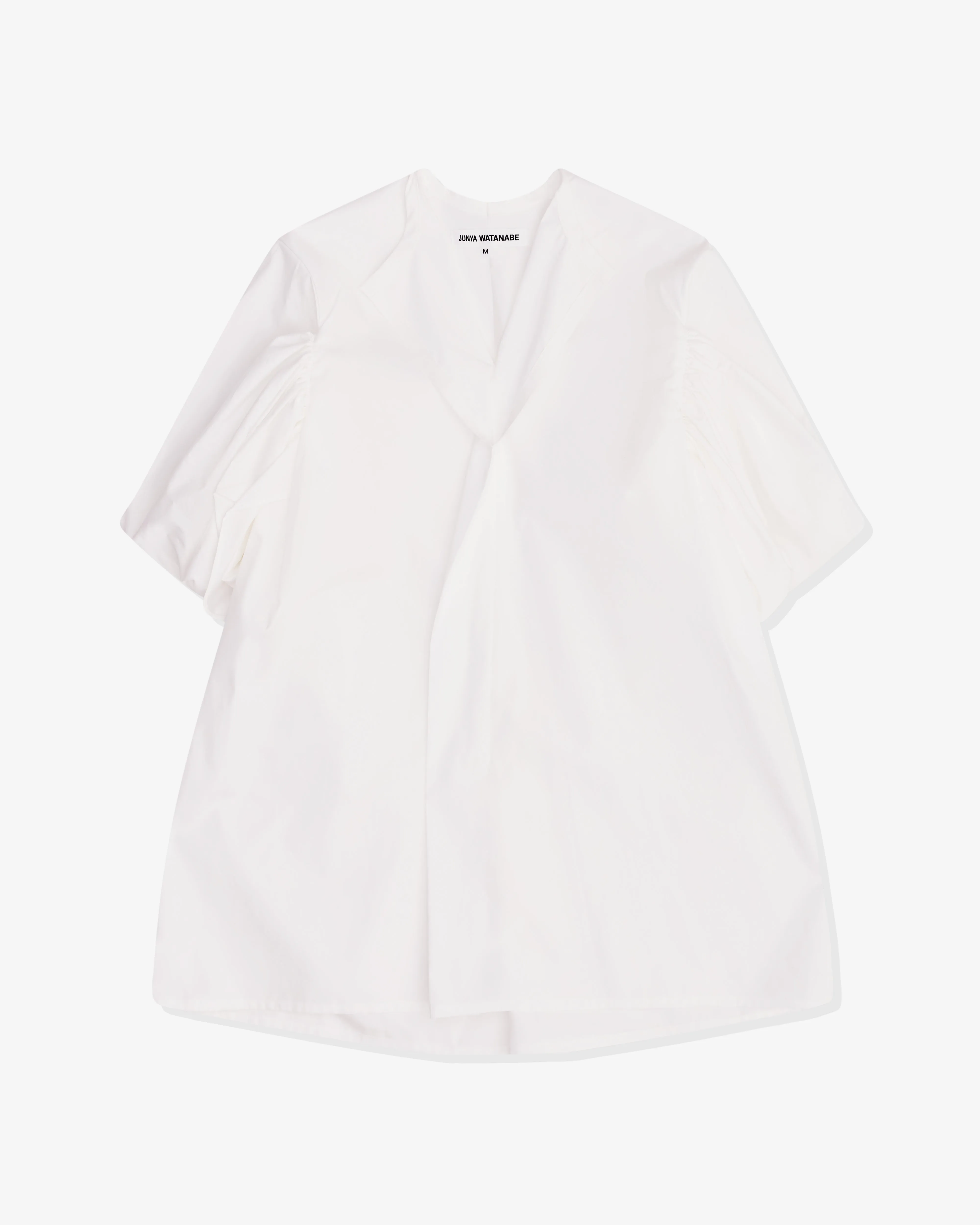 Junya Watanabe - Women's V-Neck Shirt Dress - (White)