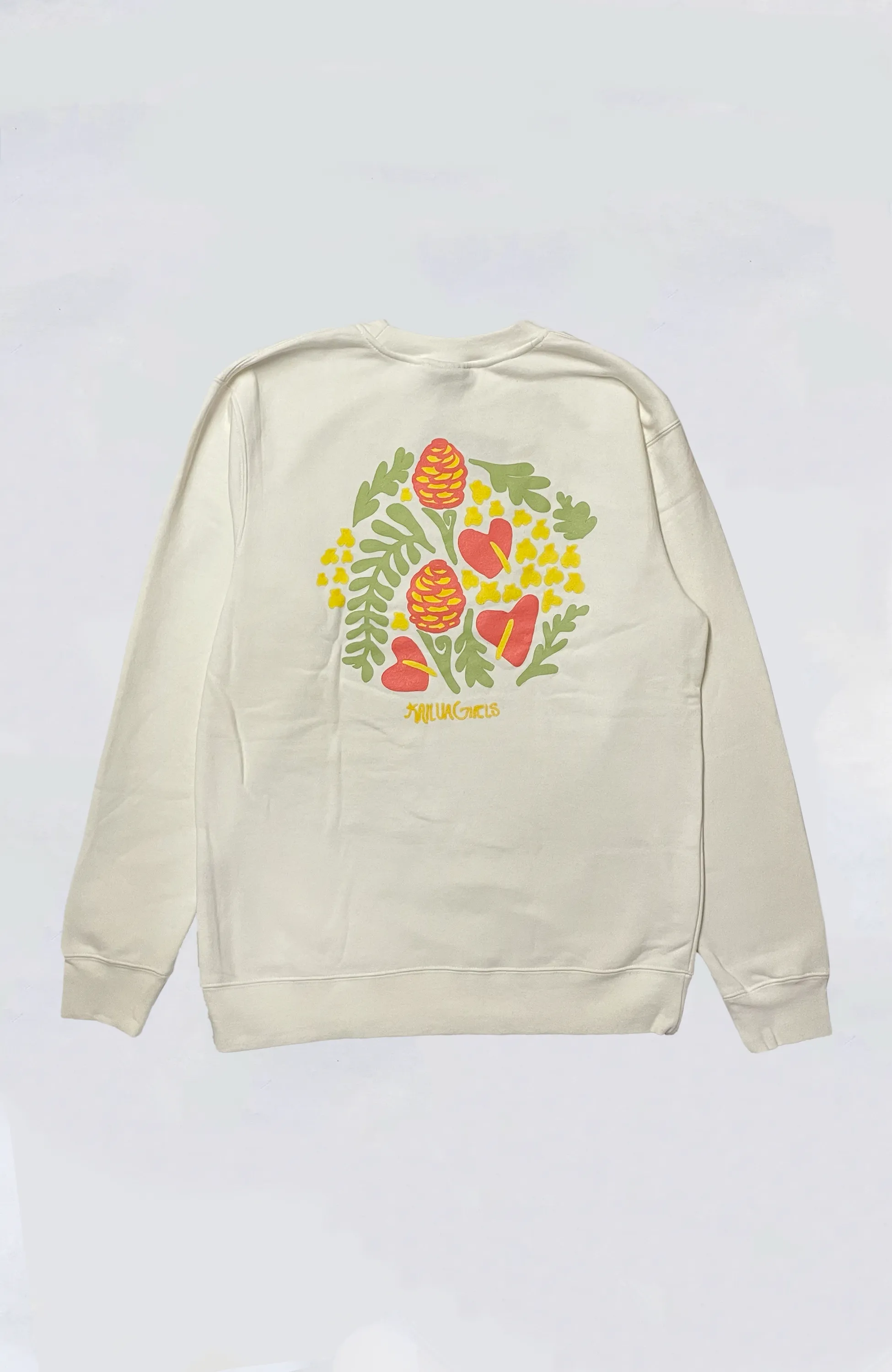 Kailua Girls - Women's KG Tropical Garden Garment Dyed Crew Sweat