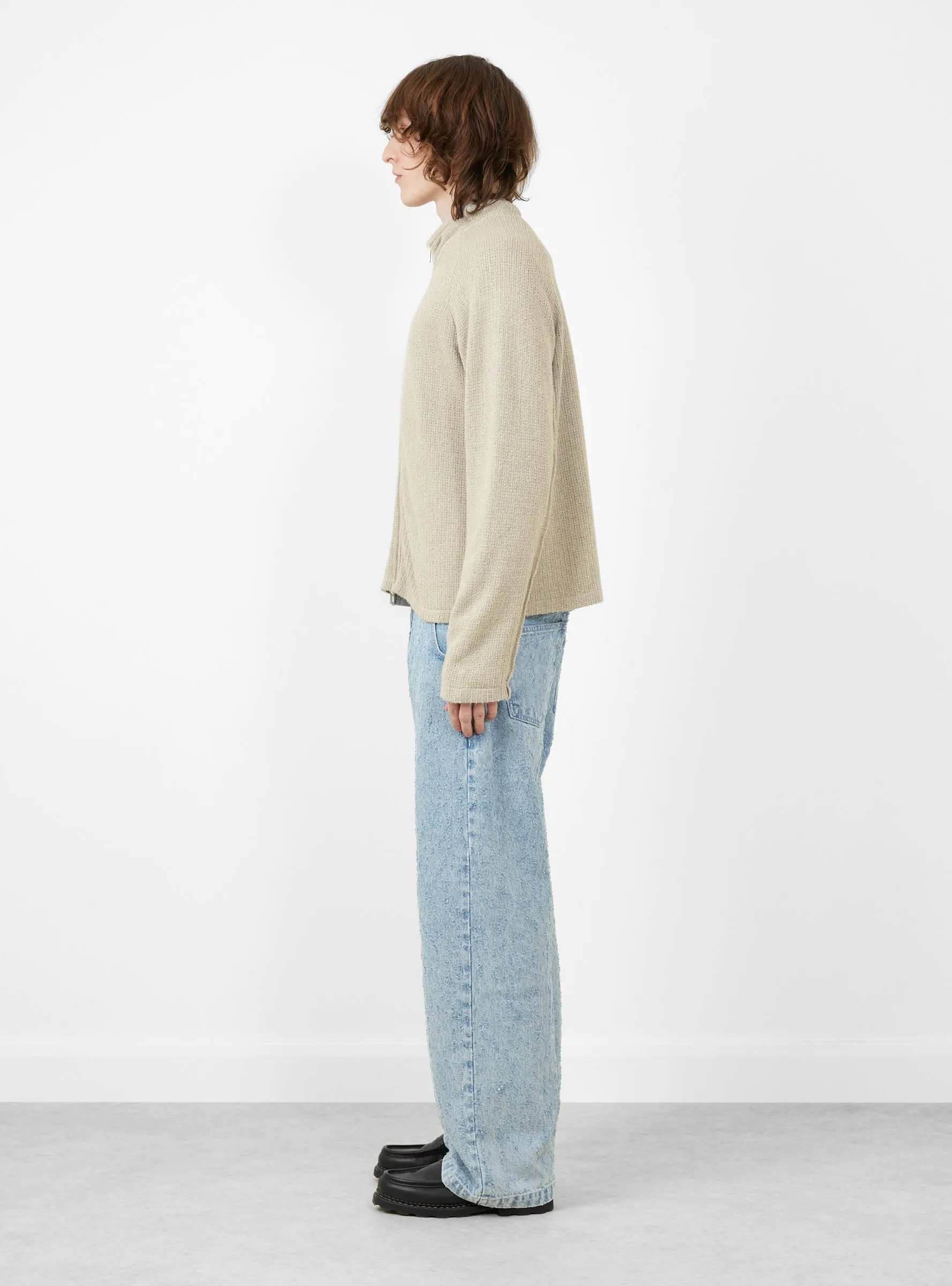 Leisure Zip Up Sweater Oatmeal