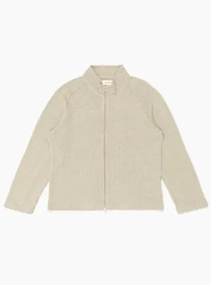 Leisure Zip Up Sweater Oatmeal