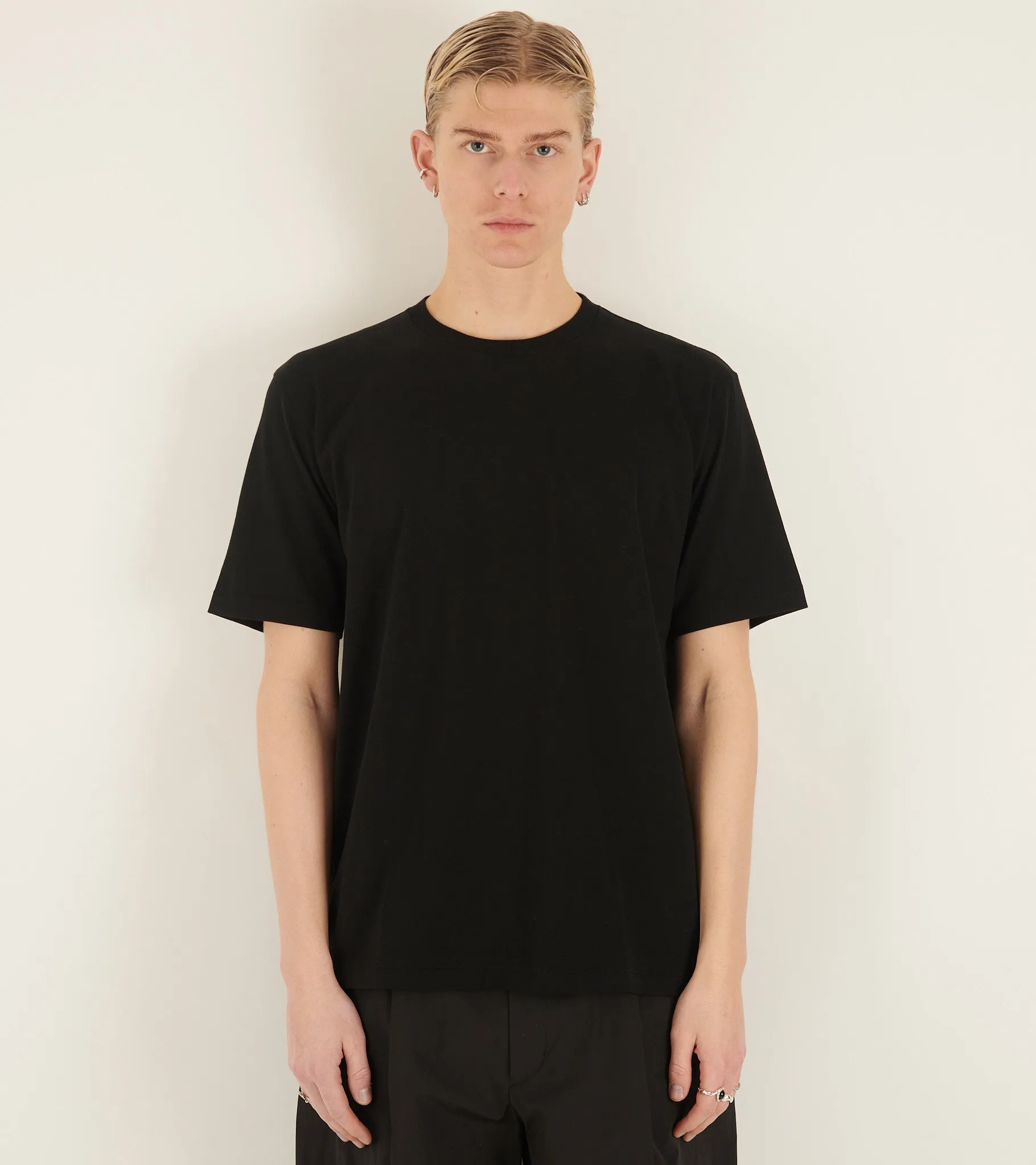Luster Plaiting Tee Black