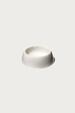 Marble Pet Bowl - White