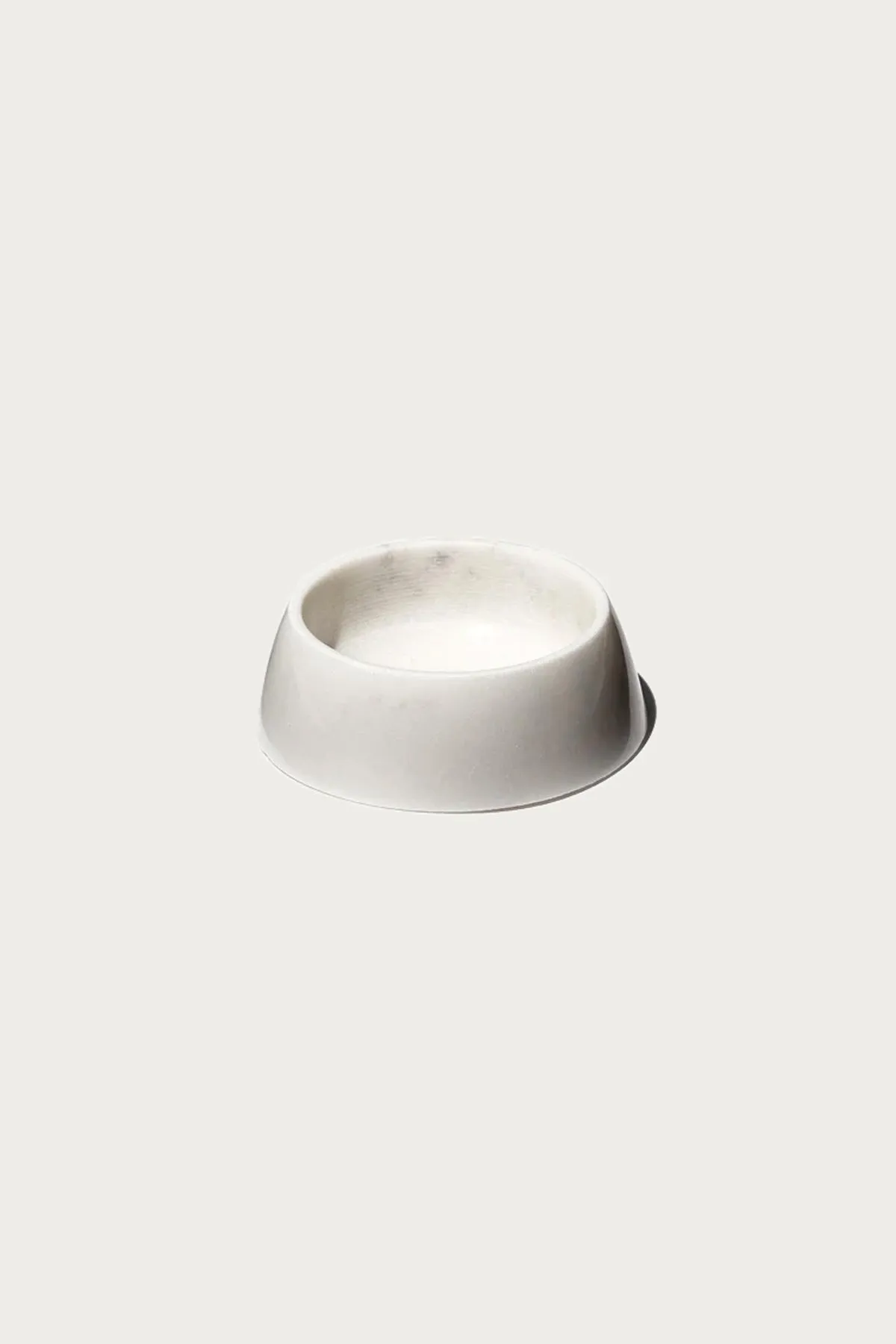 Marble Pet Bowl - White