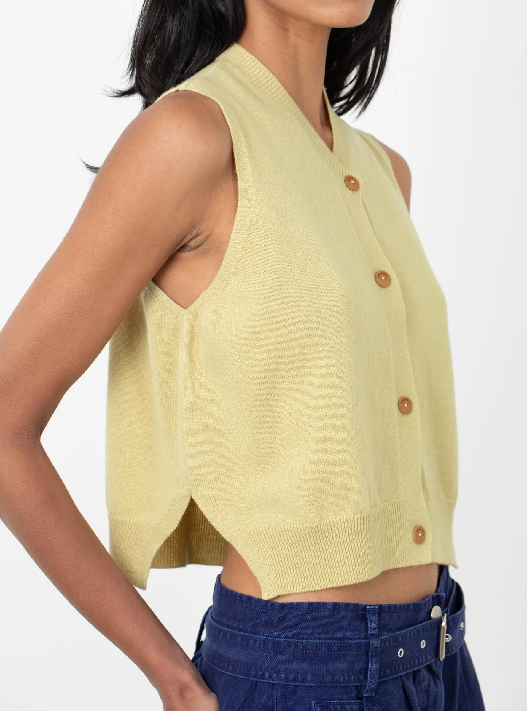 Merino Wool Waistcoat Butter
