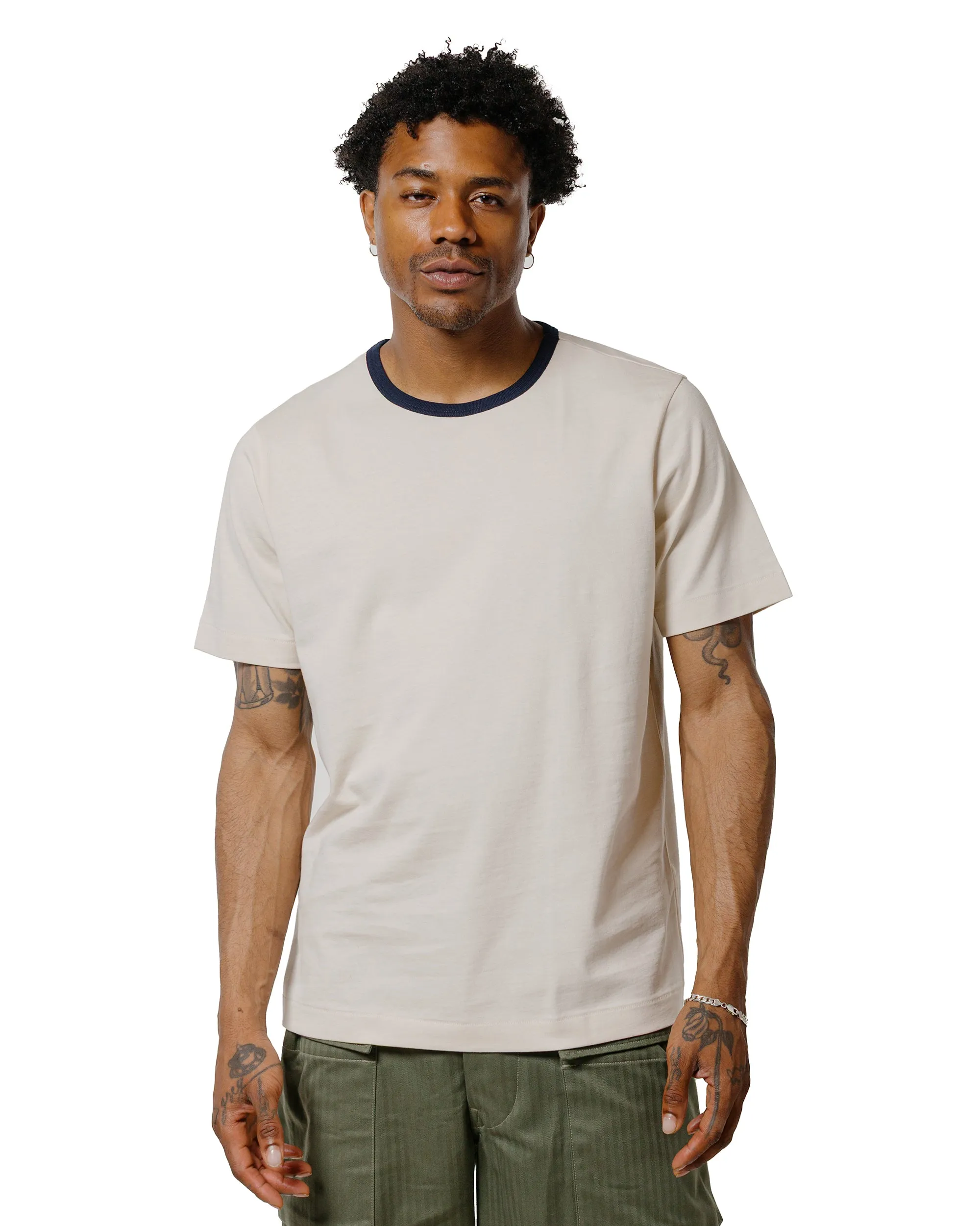 Merz B. Schwanen 2M15B Sturdy Jersey T-Shirt Nature/Ink
