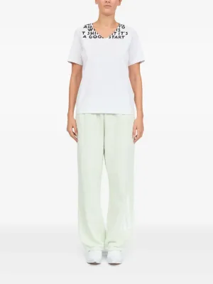 MM6 Maison Margiela - Women V-Neck SIDA Print T-Shirt