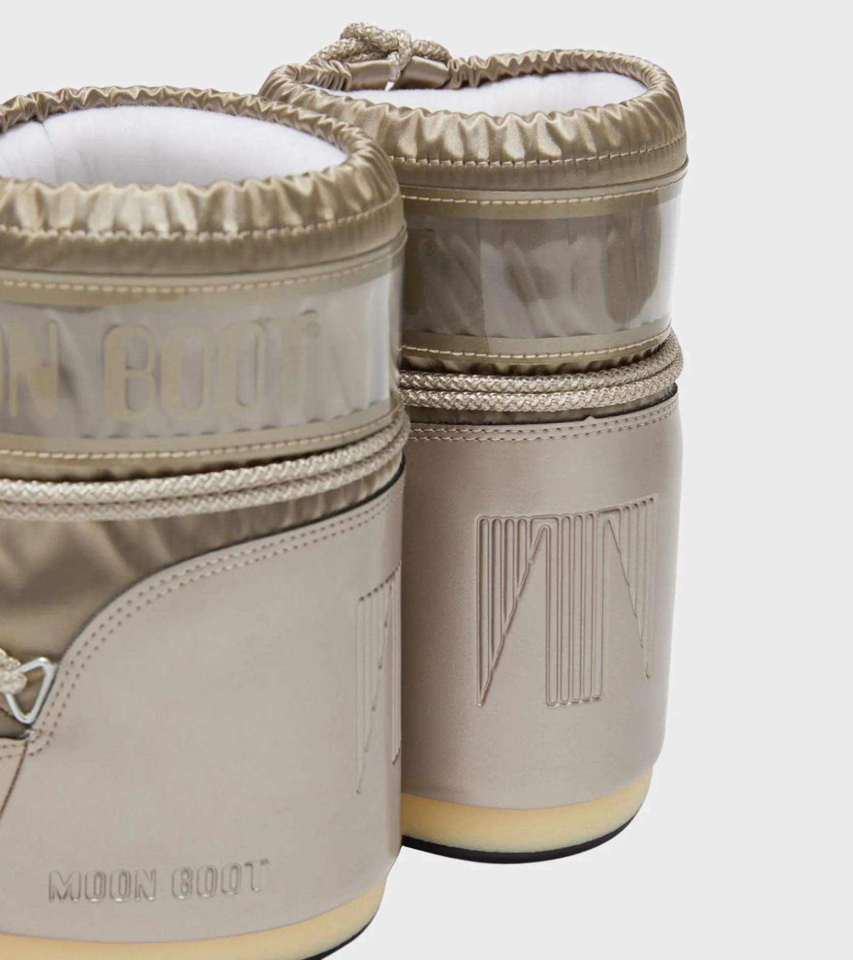 Moon Boot Icon Low Glance Satin Platinum