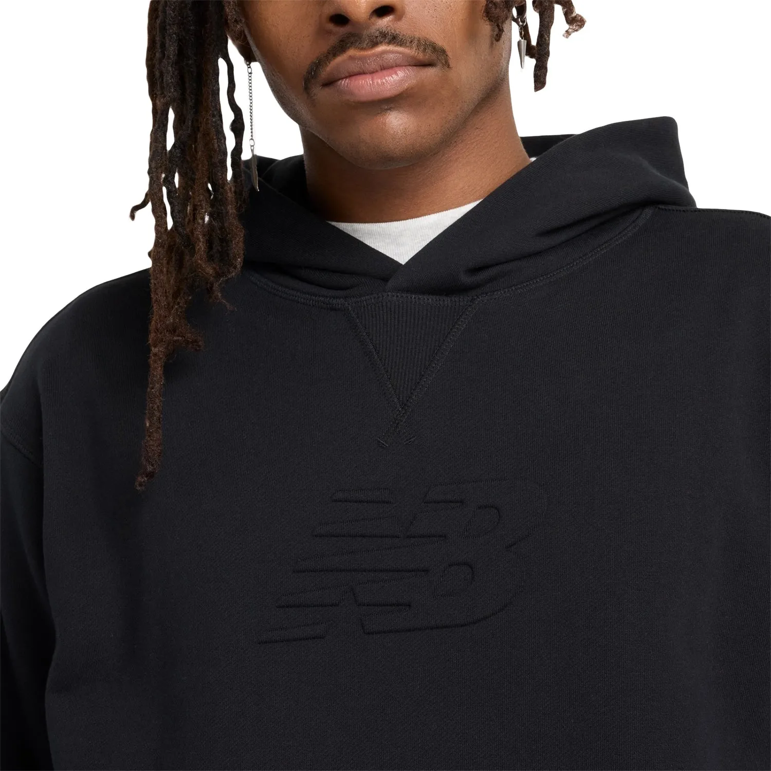 New Balance Men Athletics Terry Graphic Hoodie Black MT43508-BLK