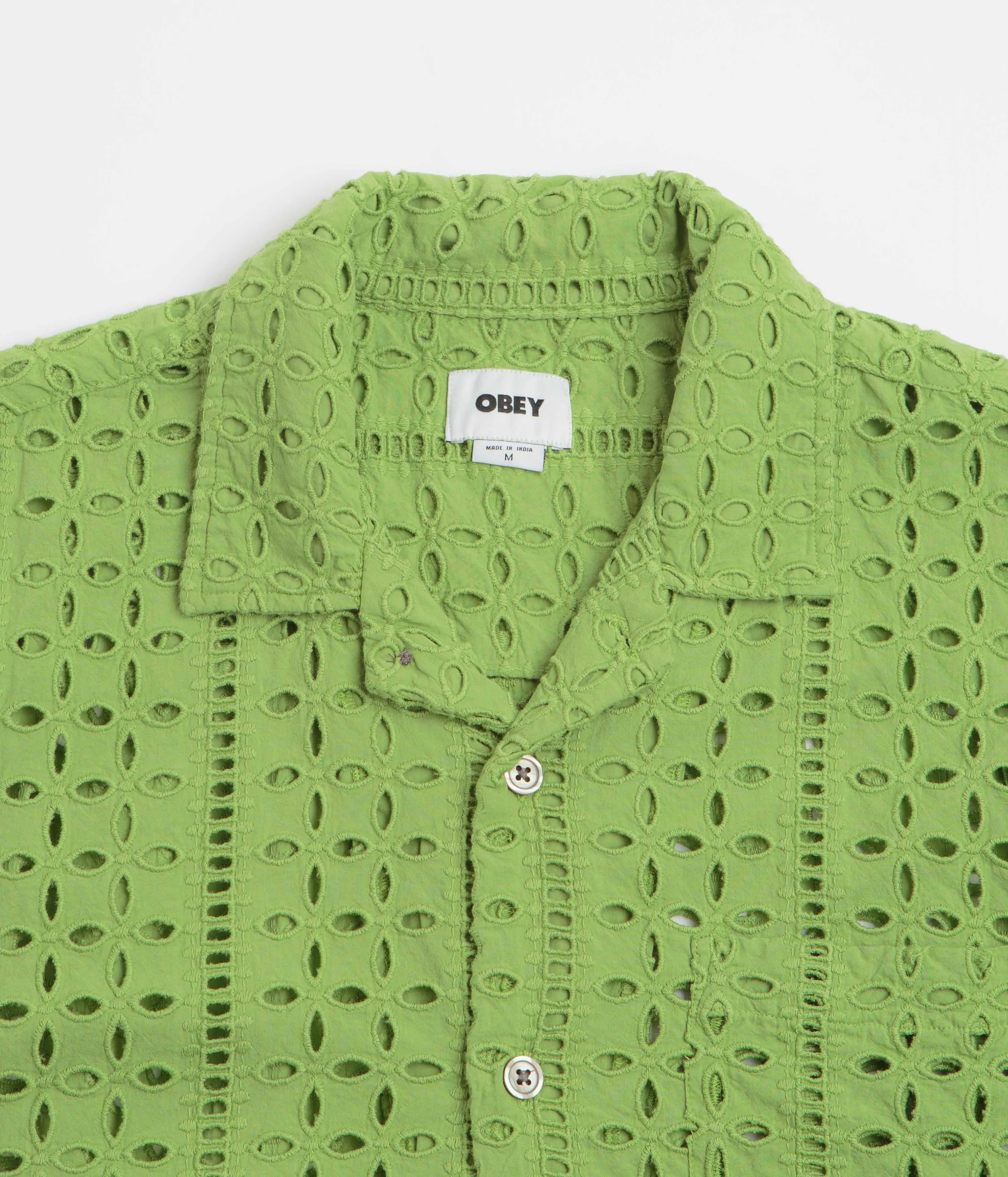 Obey Ayers Short Sleeve Shirt - Piquant Green