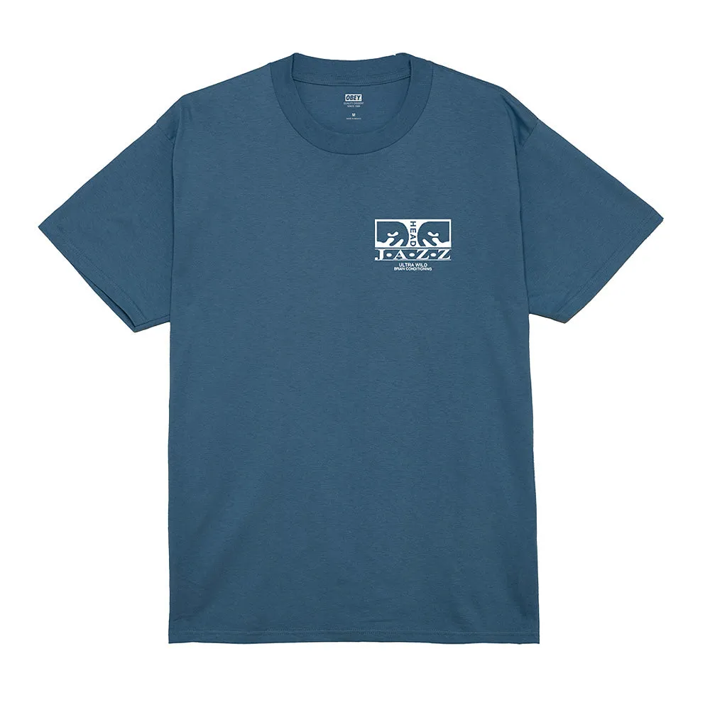 OBEY JAZZ HEAD TEE // HARBOR BLUE