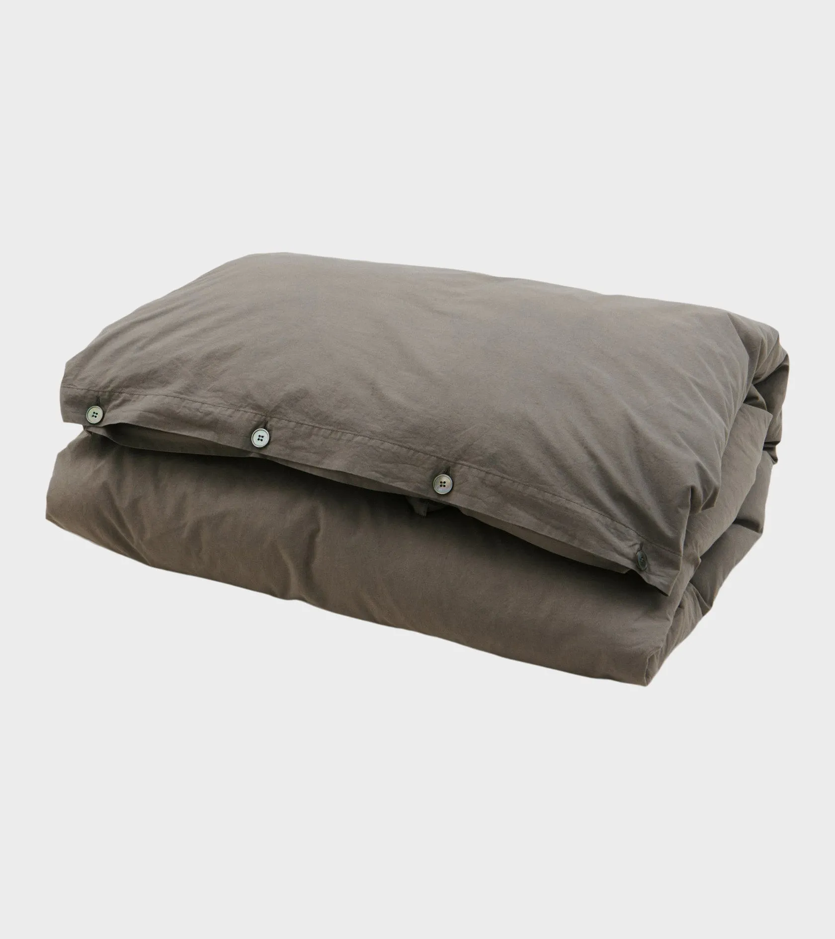 Percale Duvet 140x200 Dark Taupe