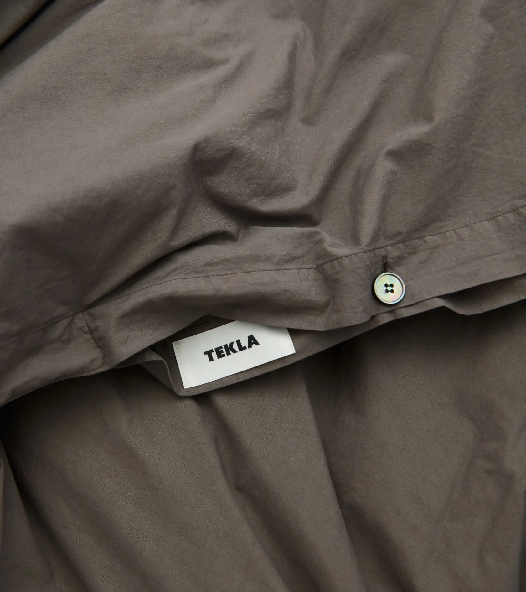 Percale Duvet 140x200 Dark Taupe