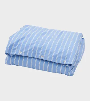 Percale Duvet 140x200 Island Blue Stripes